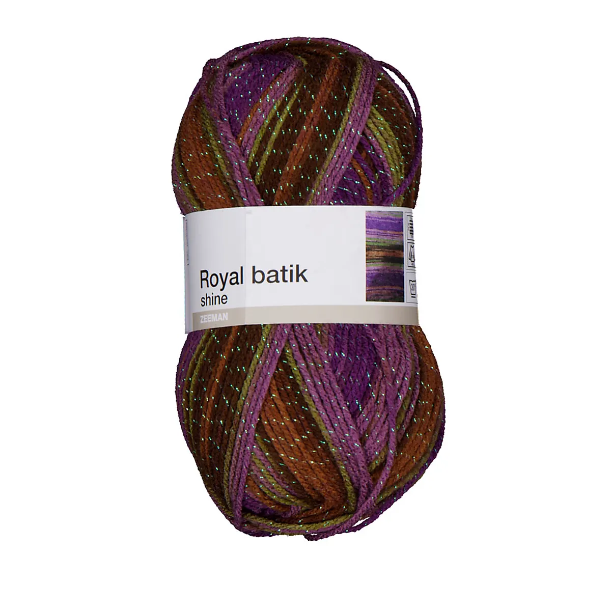 Royal batik shine Strickgarn - Violett