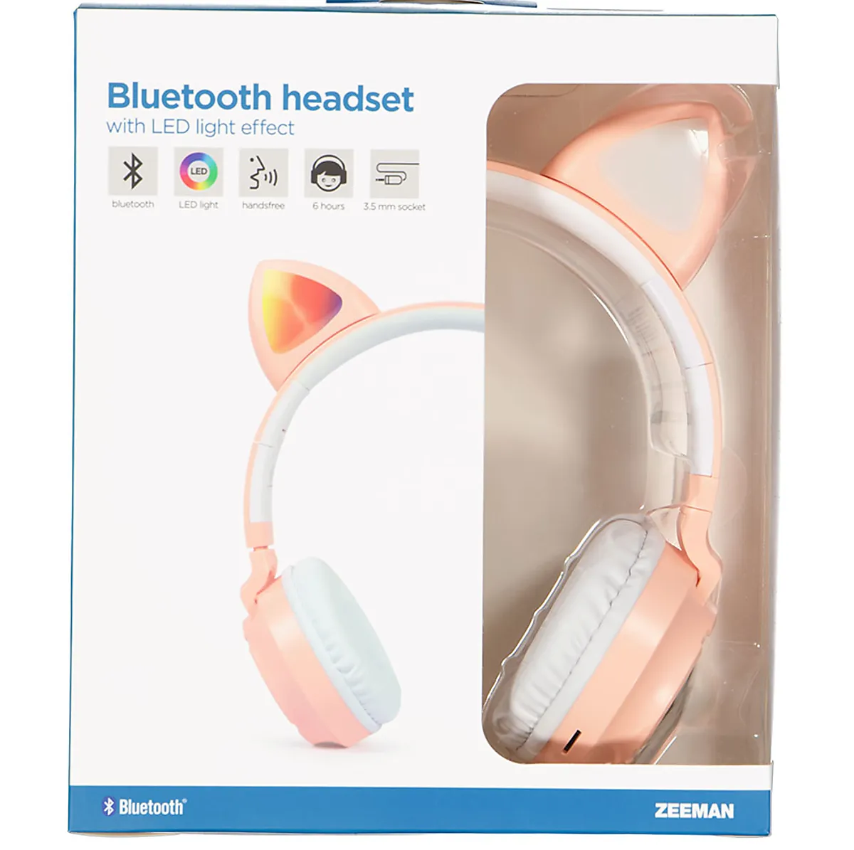 Bluetooth-headset - Roze