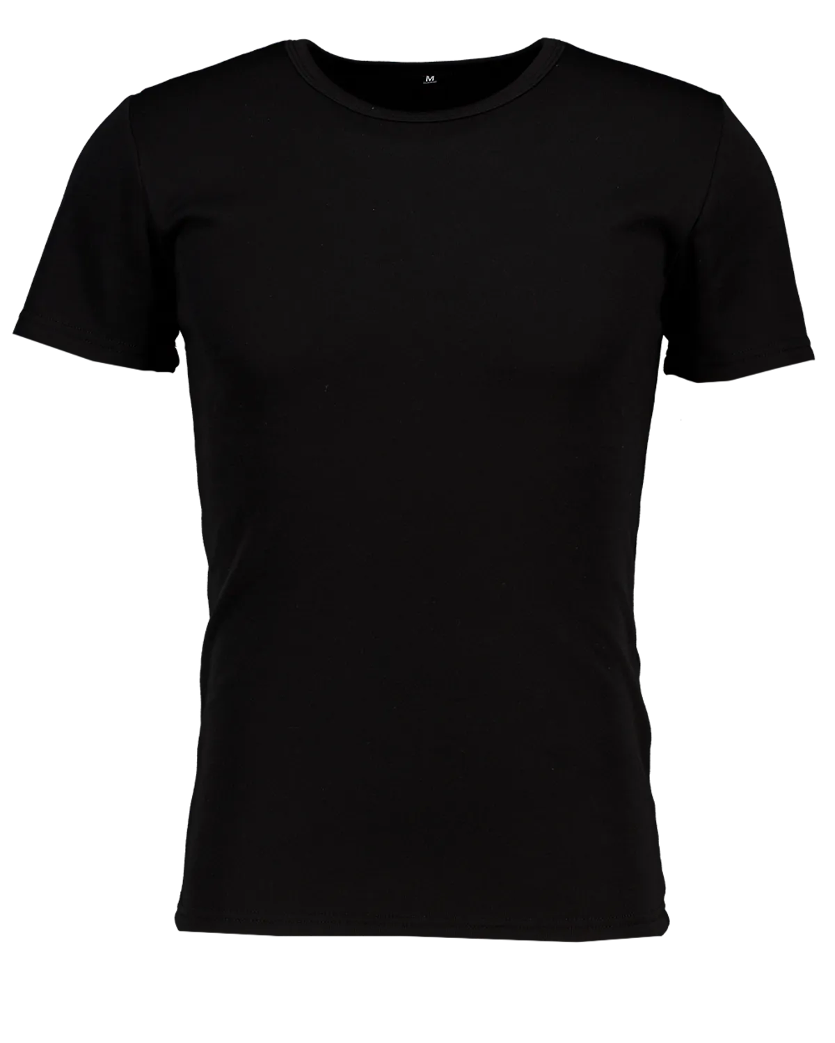 Acanalado Thermo Camiseta - Negro