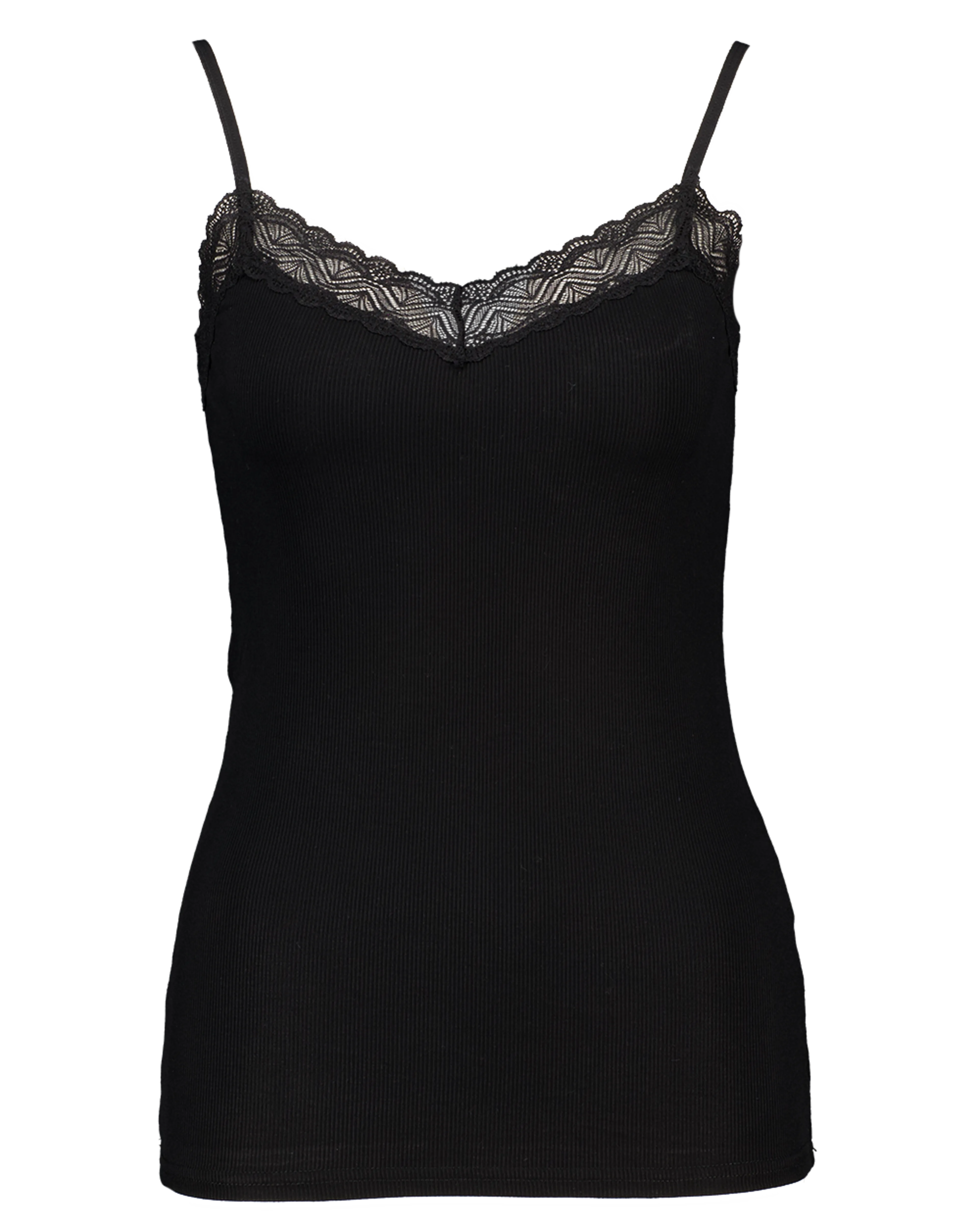 Camisola de alças - Preto