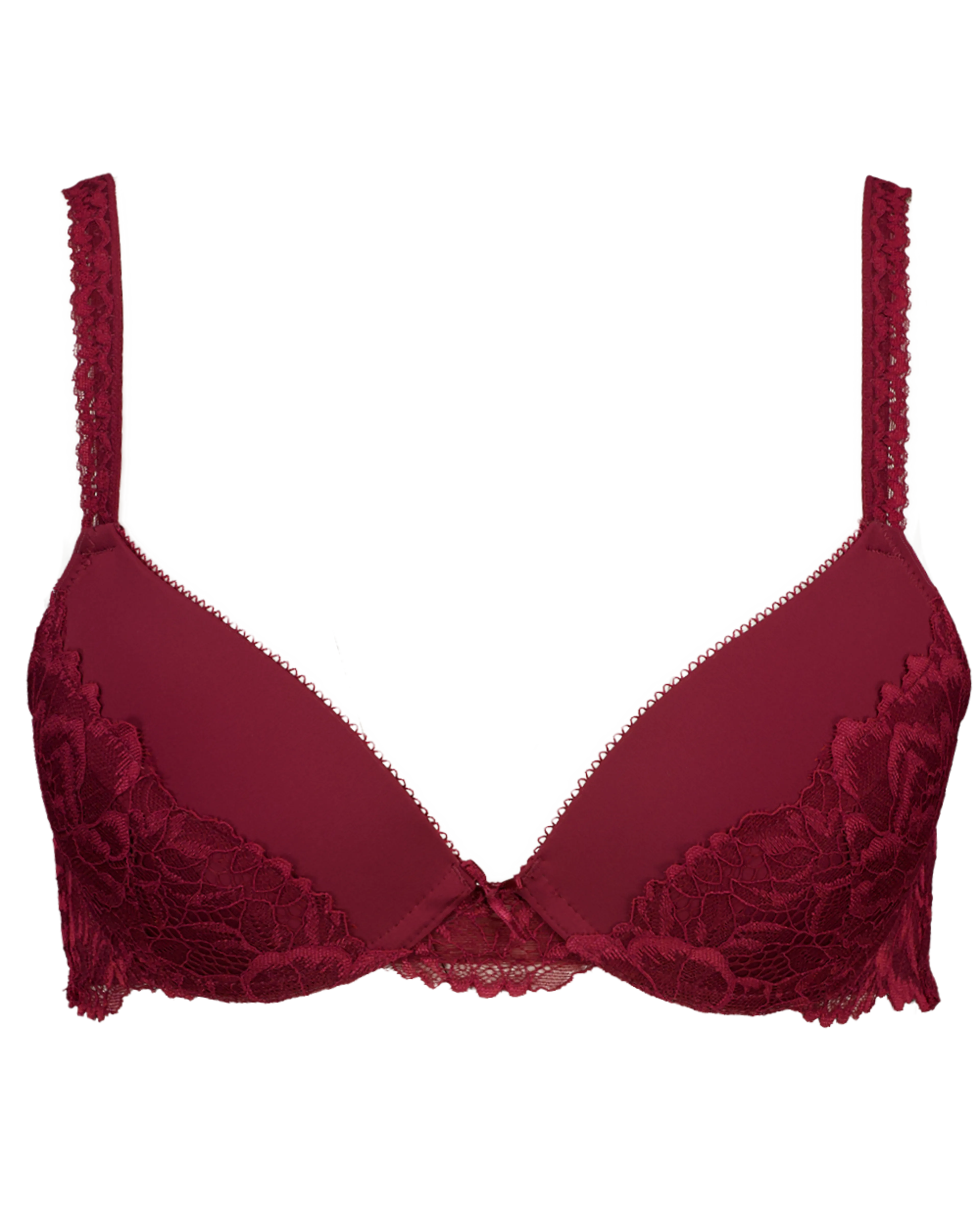Cheeky plunge Push-up beha - Rood