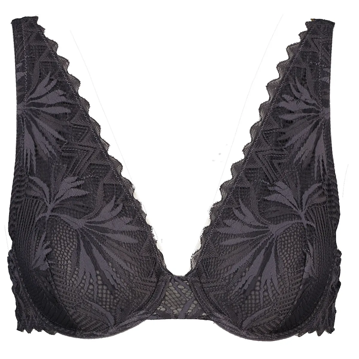 Plunge Soutien-gorge non paddé - Gris