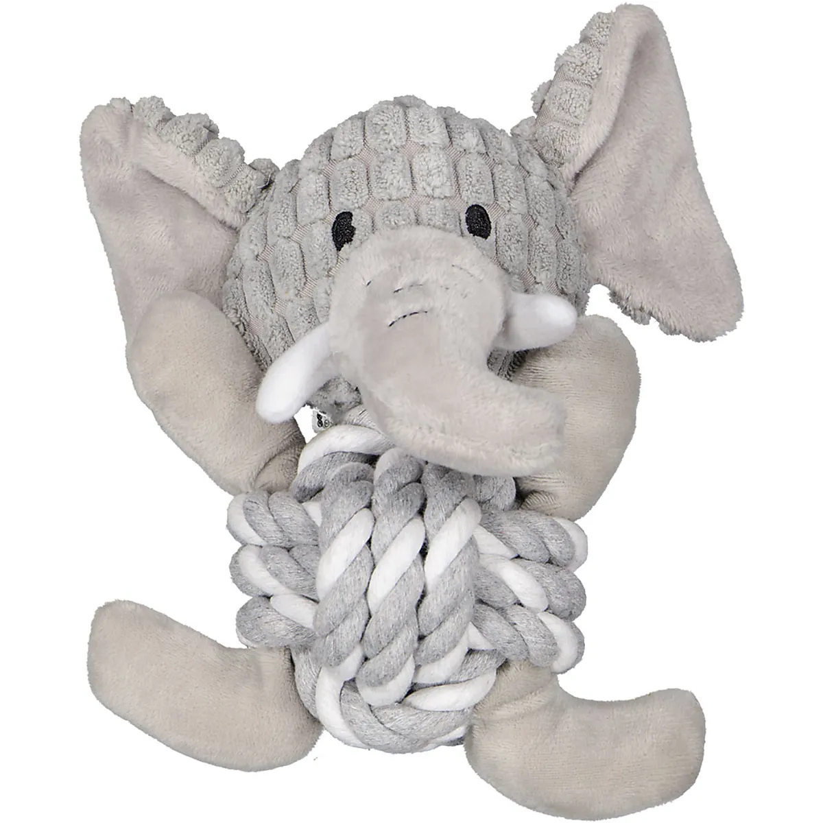 Corda com bola para cães - Cinzento