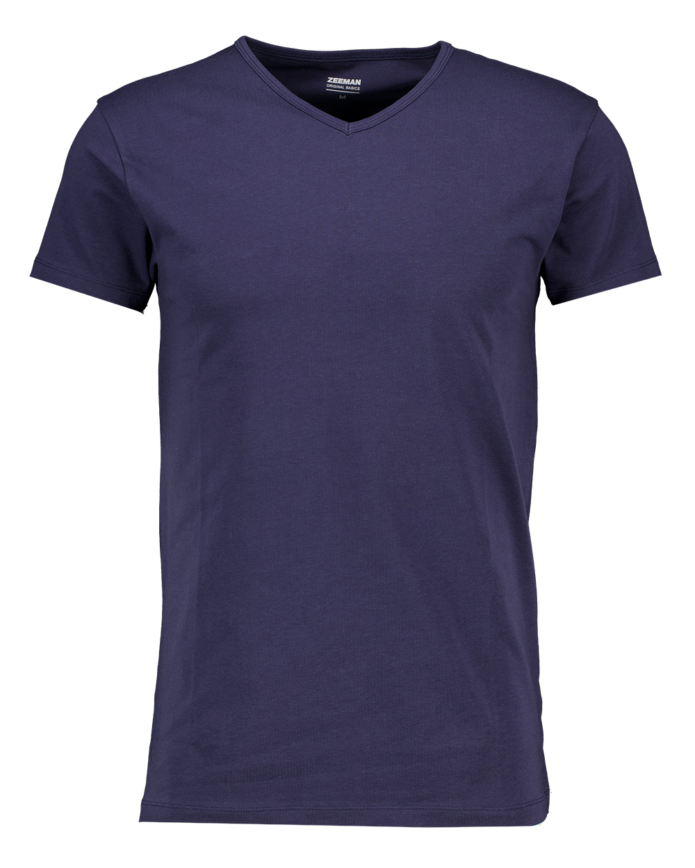 Heren T-shirt - Blauw (V-hals)