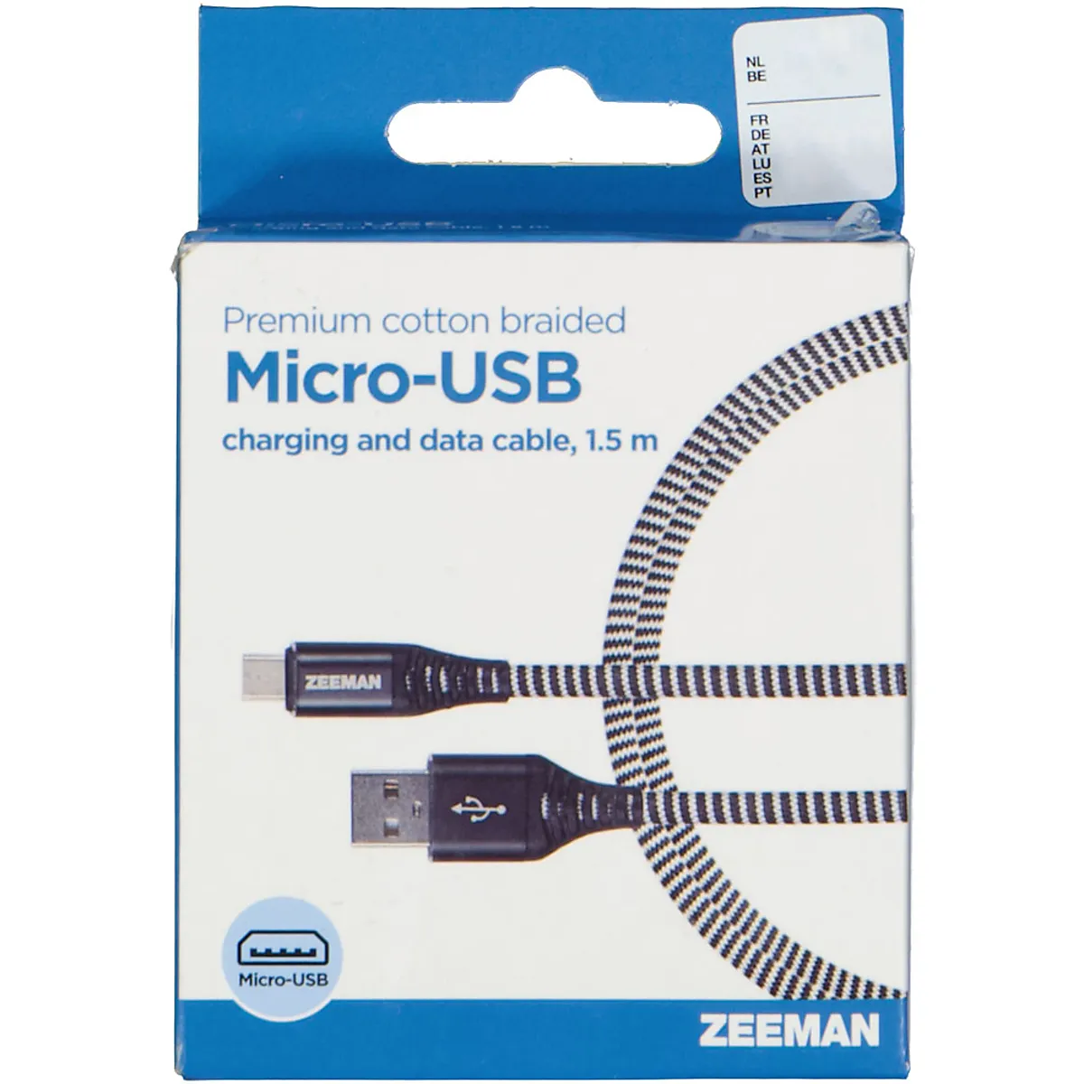 Micro-USB-oplaadkabel - Zwart
