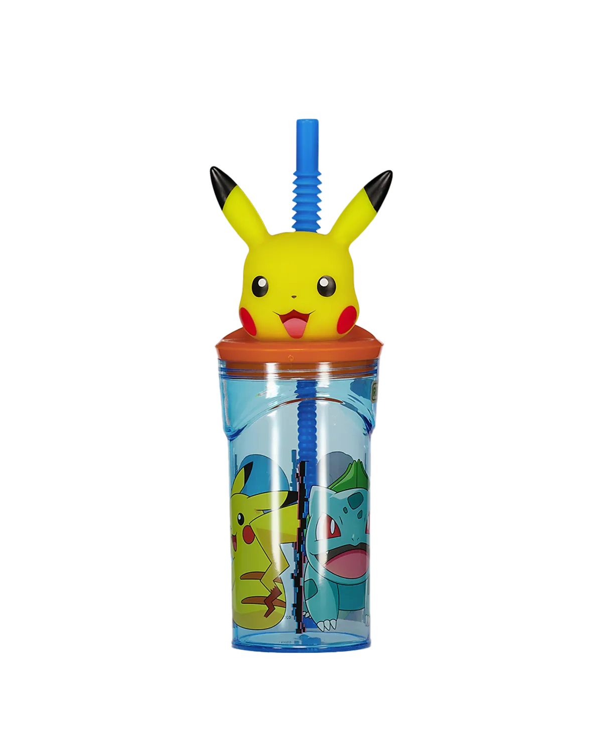 Drinkbeker met rietje - Geel