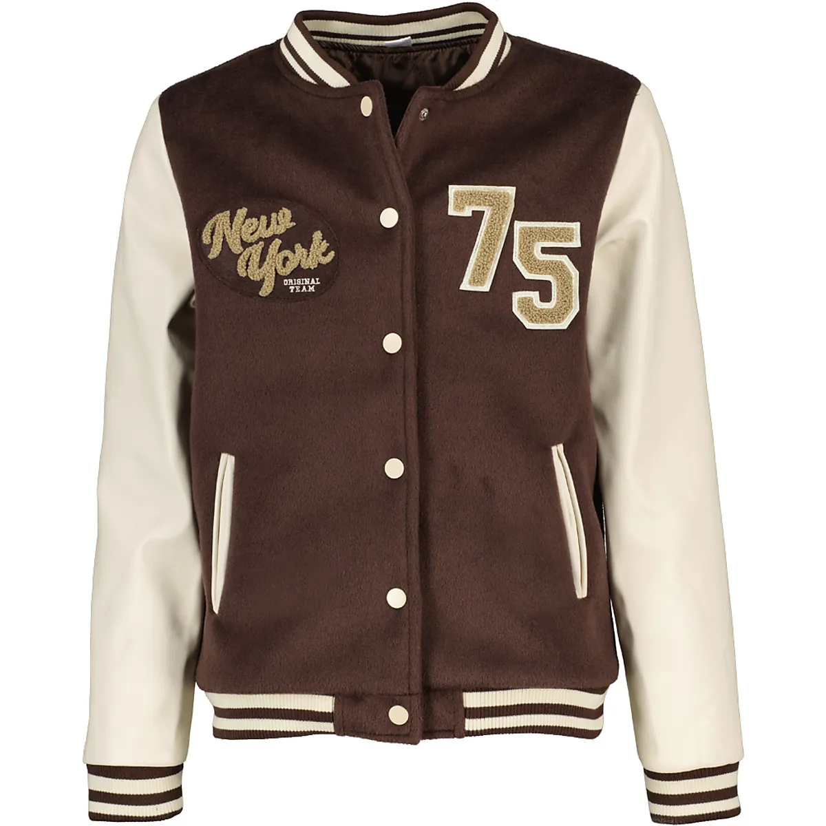 Baseballjacke - Braun