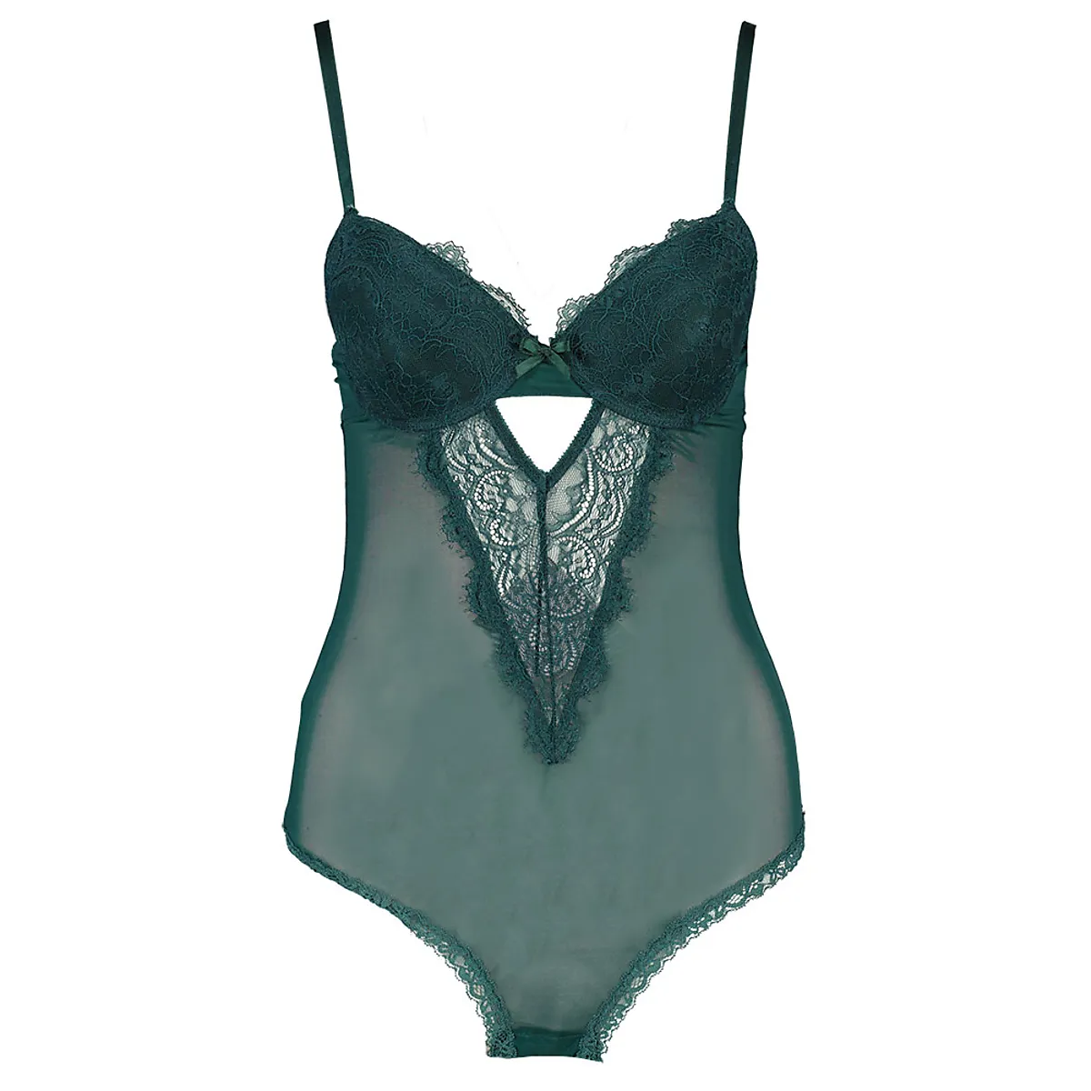 Babydoll met string - Groen