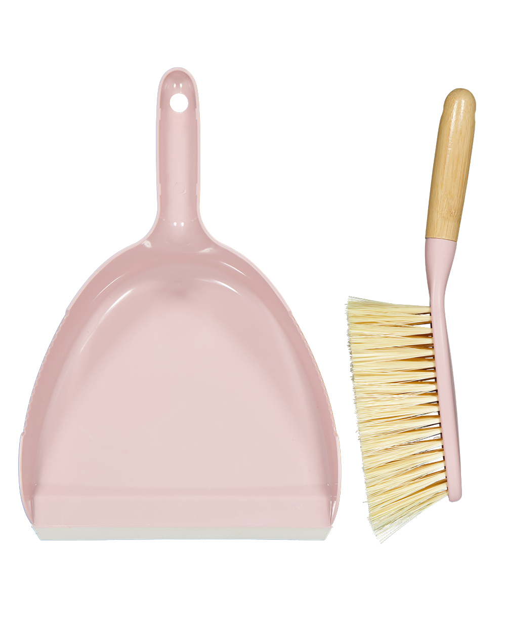 Stoffer en blik - Roze