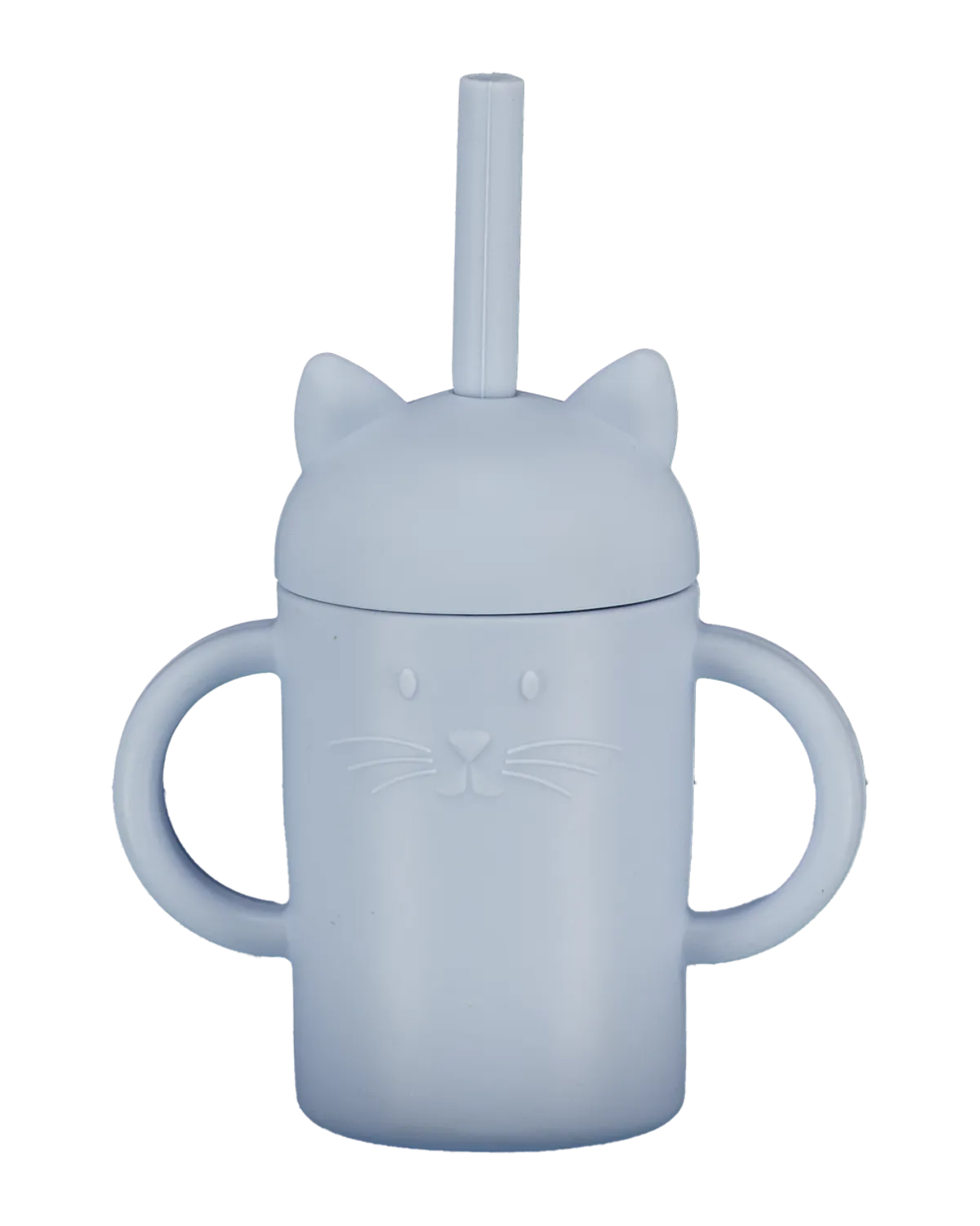 Drinkbeker met rietje - Blauw