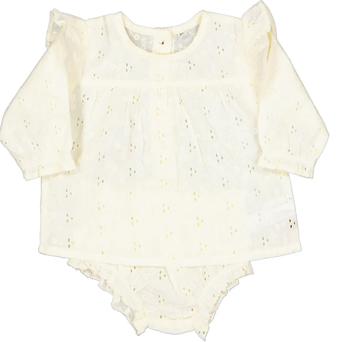 Jurk en luierbroek - Wit