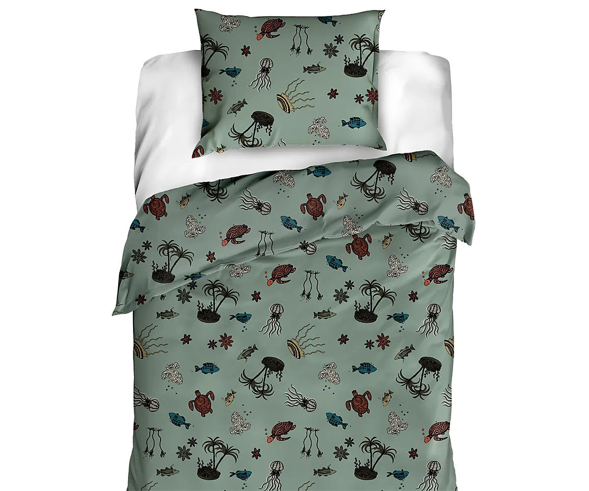 Dekbedovertrek set - Groen