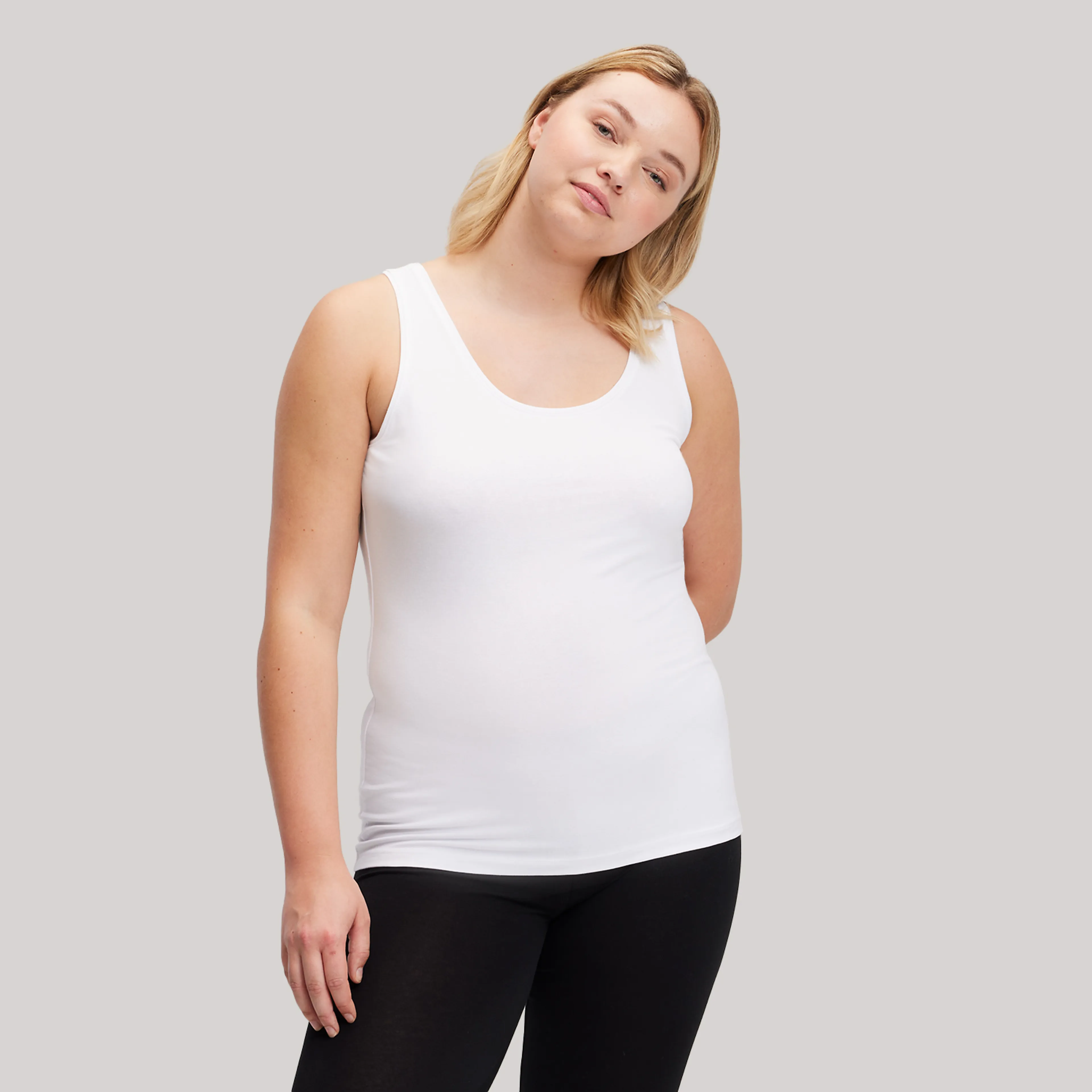 Camisola de alças - Branco