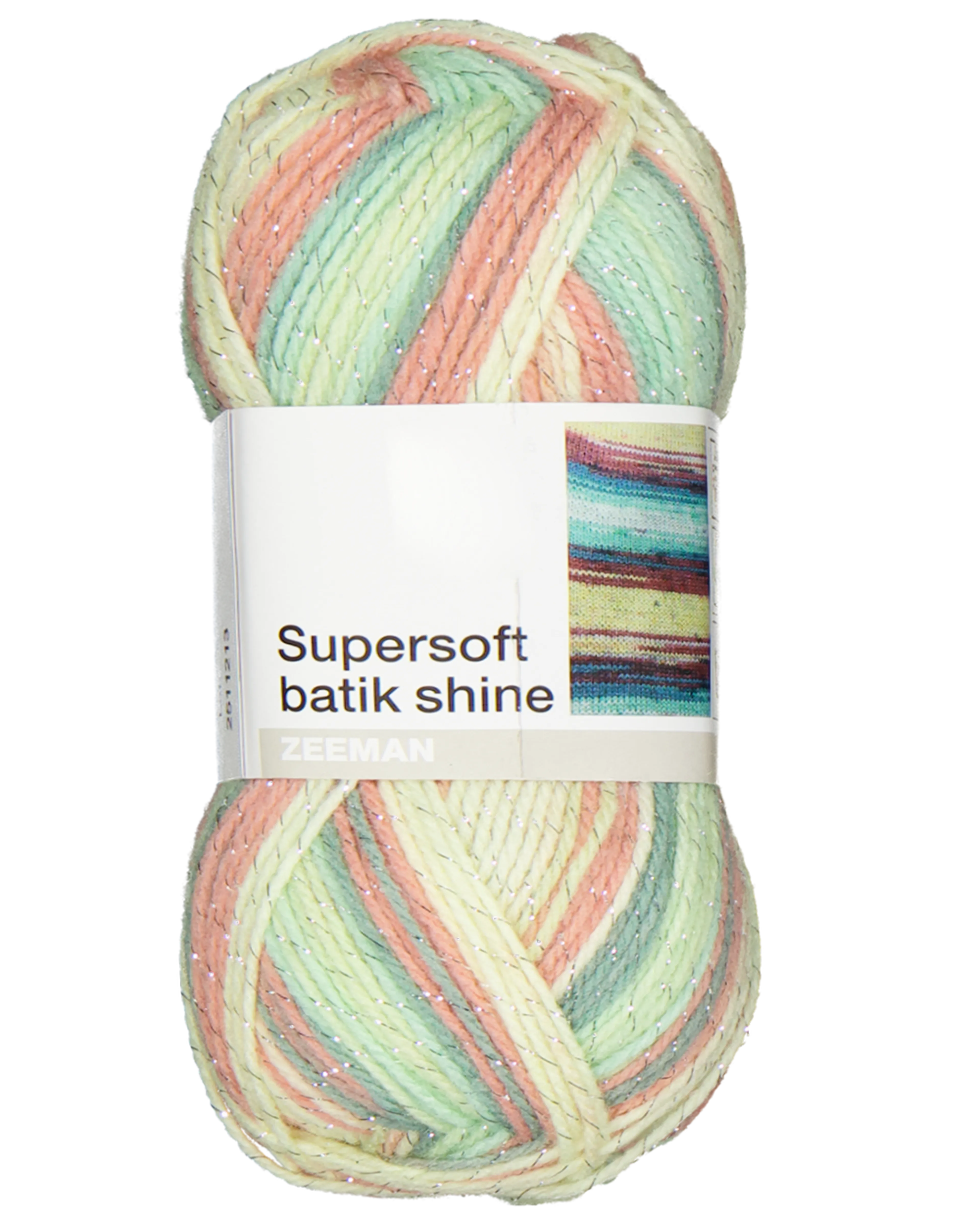 Supersoft batik shine Breigaren - Groen