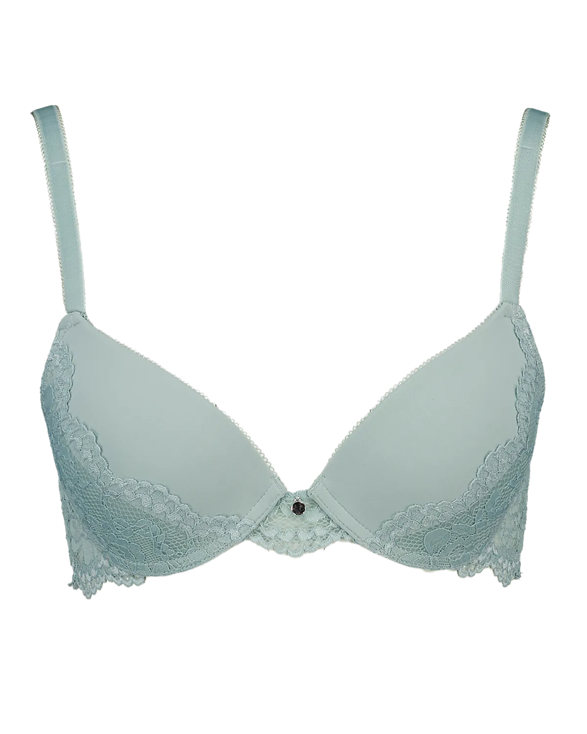Low rise plunge Padded BH - Groen