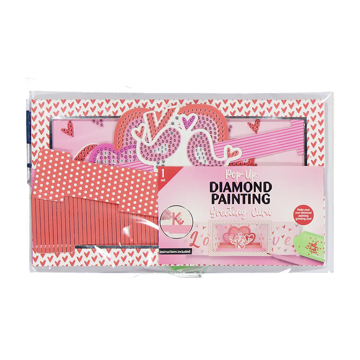 Diamond-Painting - Rosa