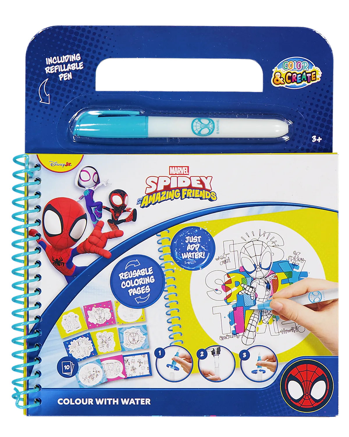 Album à colorier à l'eau - Multicolore