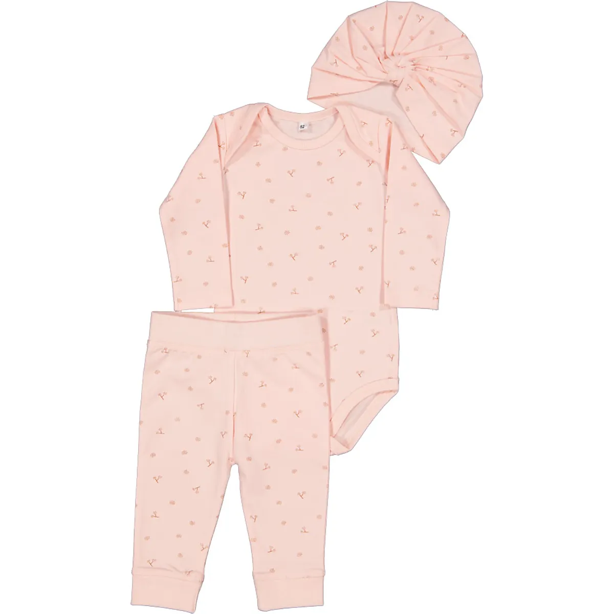 Kledingset romper, broek en mut - Roze