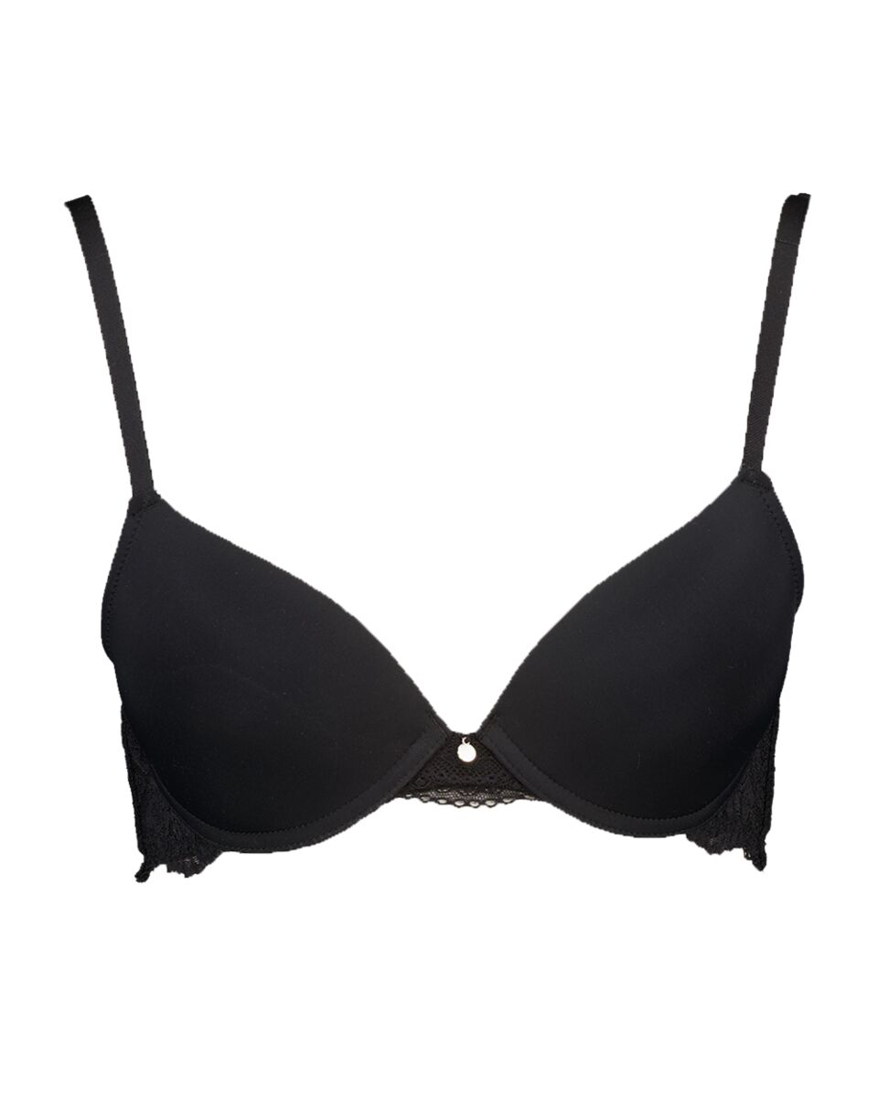 Cheeky plunge Push-up beha - Zwart