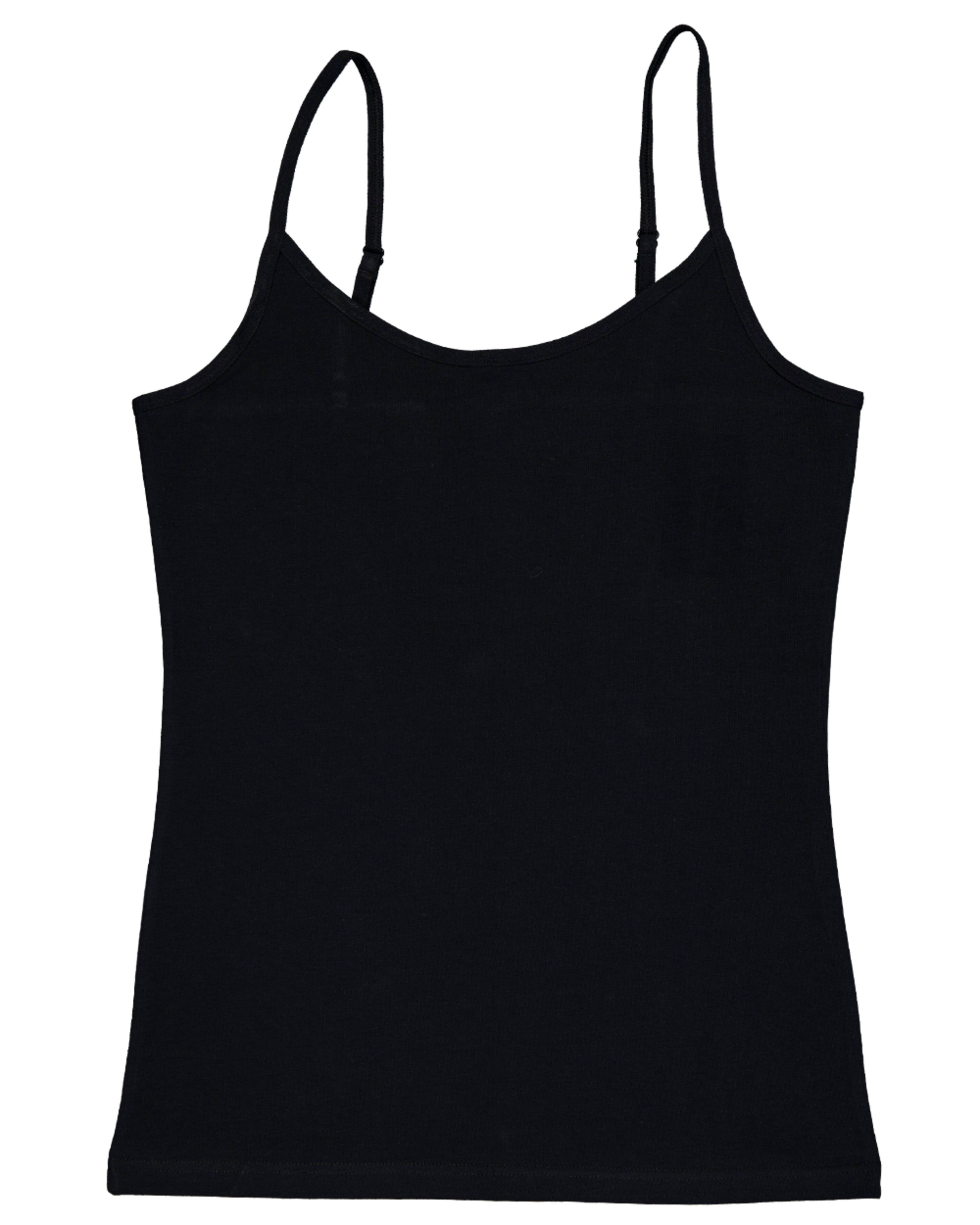 Camisola de alças - Preto