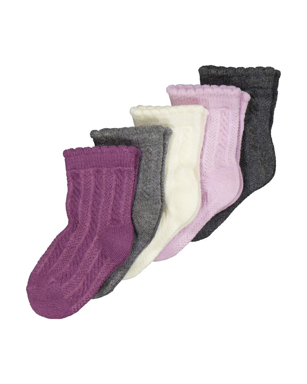 Baby Sokken - Paars (5-pak)