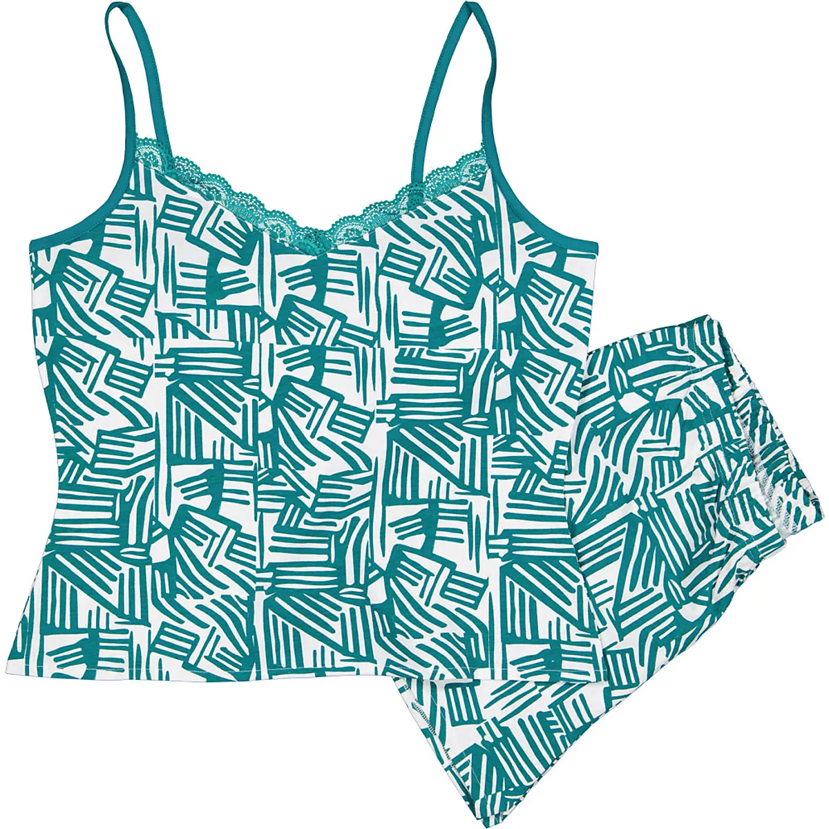 Pijama curto - Verde