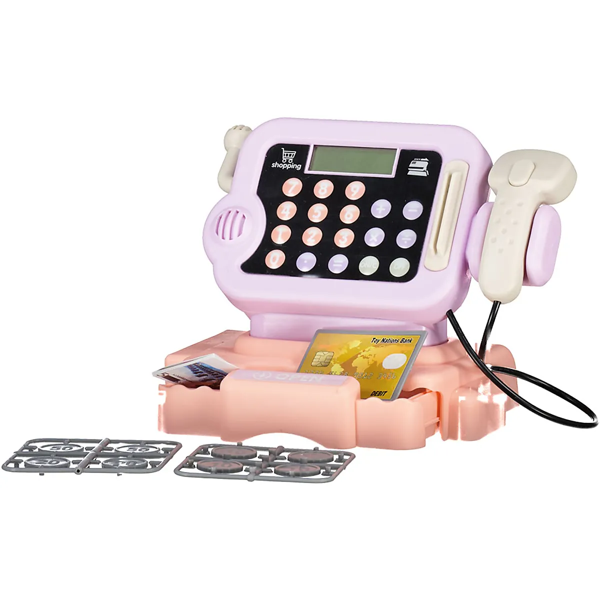 Kit caisse enregistreuse jouet - Violet