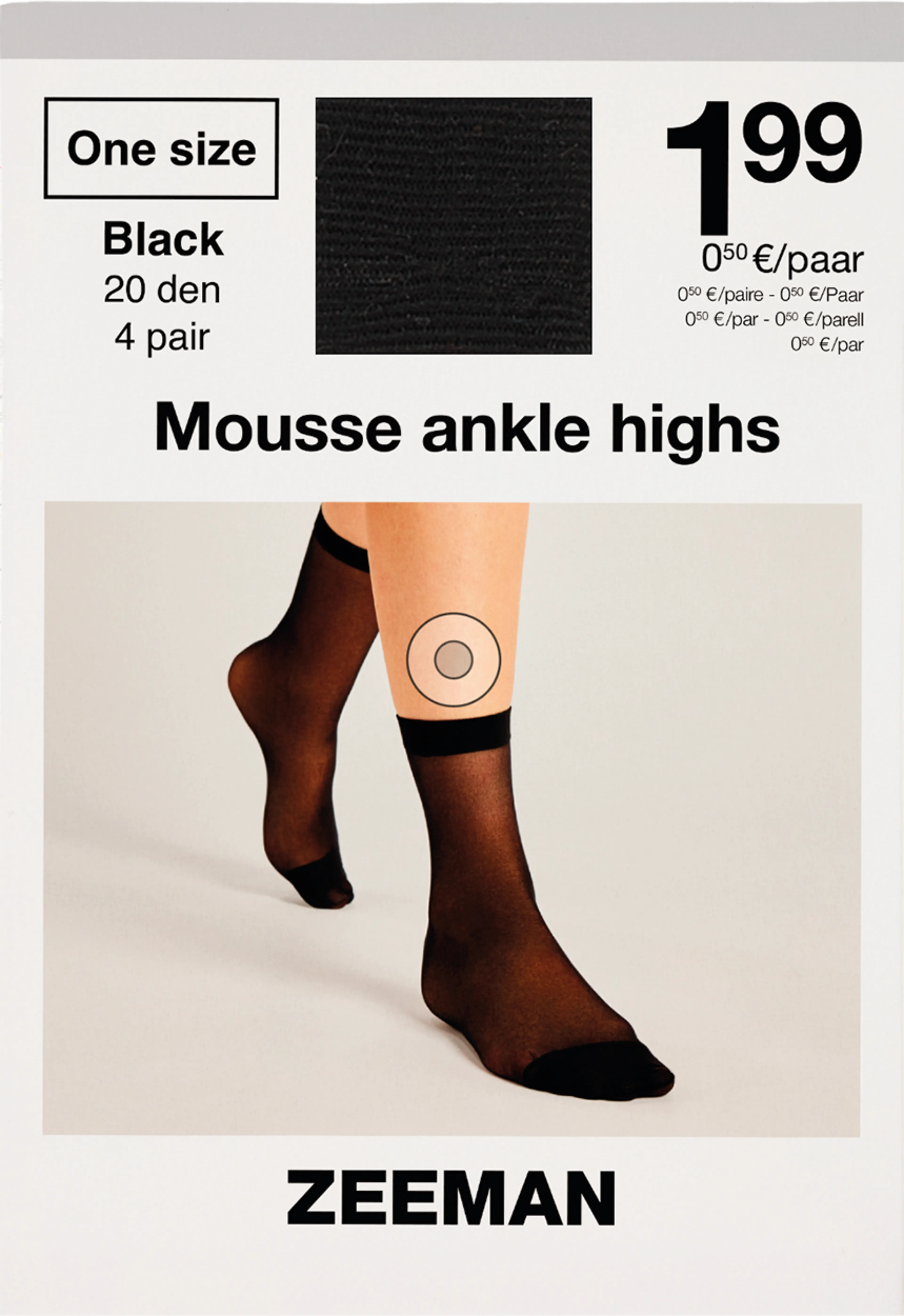 Mousse Socquettes - Noir