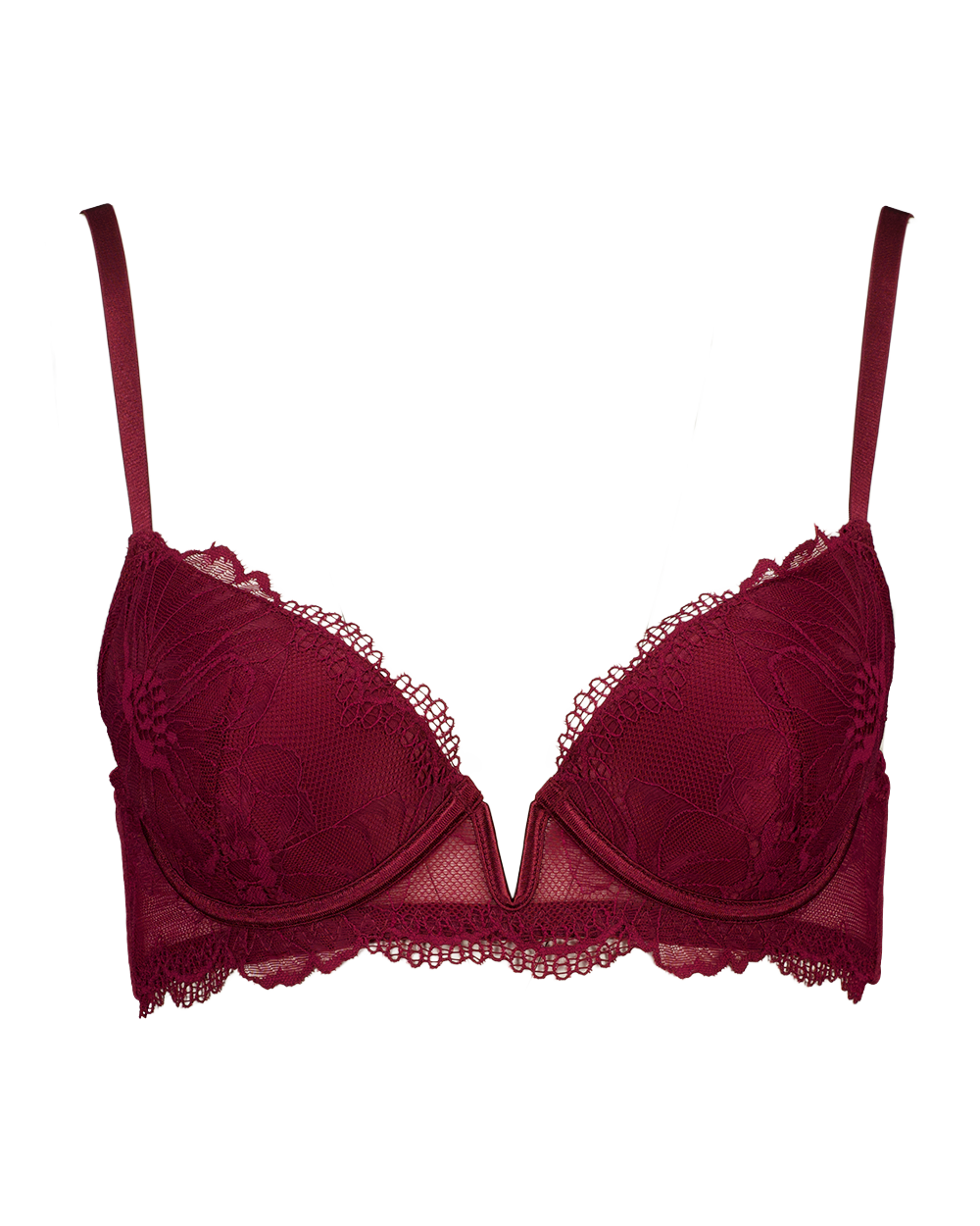 Cheeky plunge Padded BH - Rood afbeelding