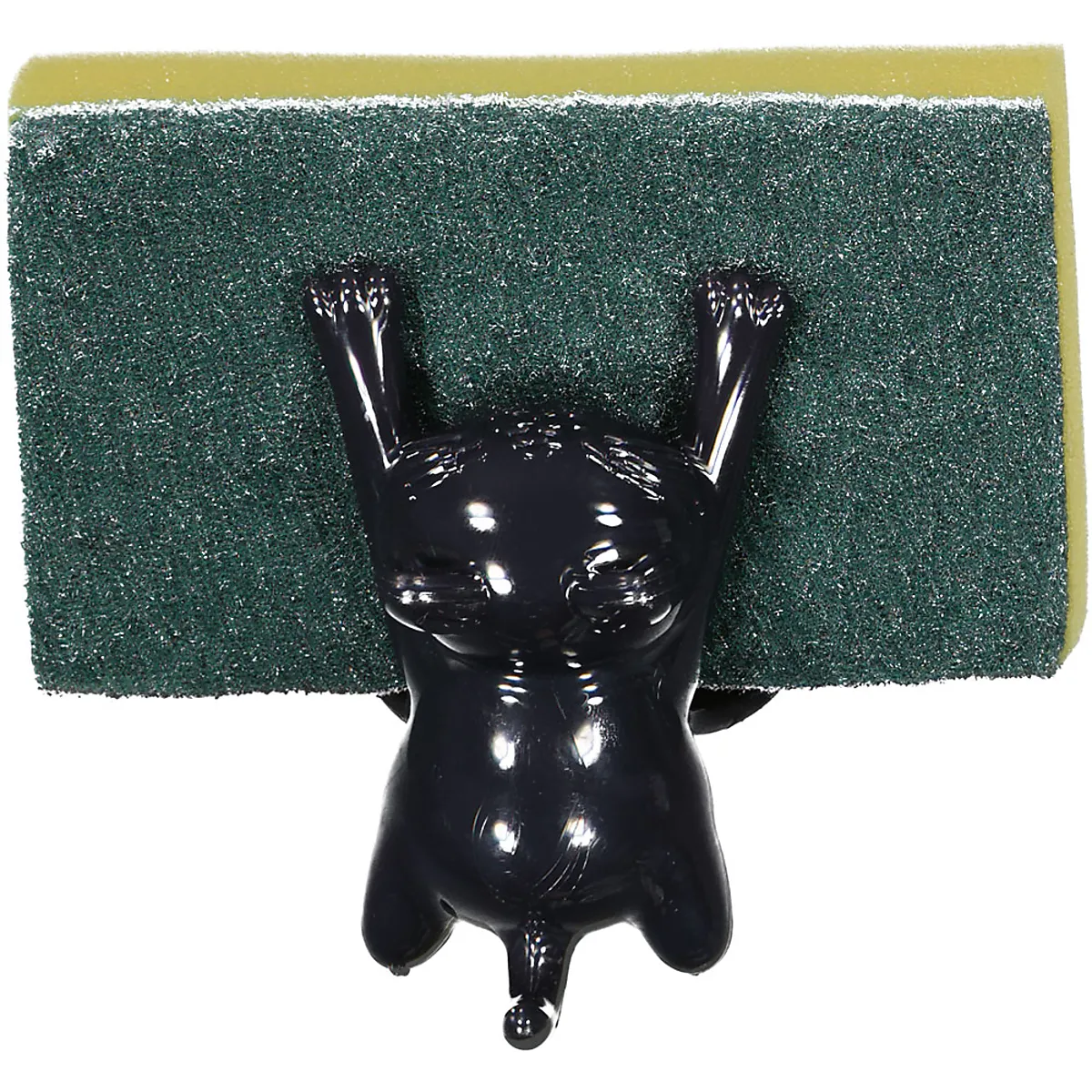 Schwammhalter mit Schwamm - Schwarz