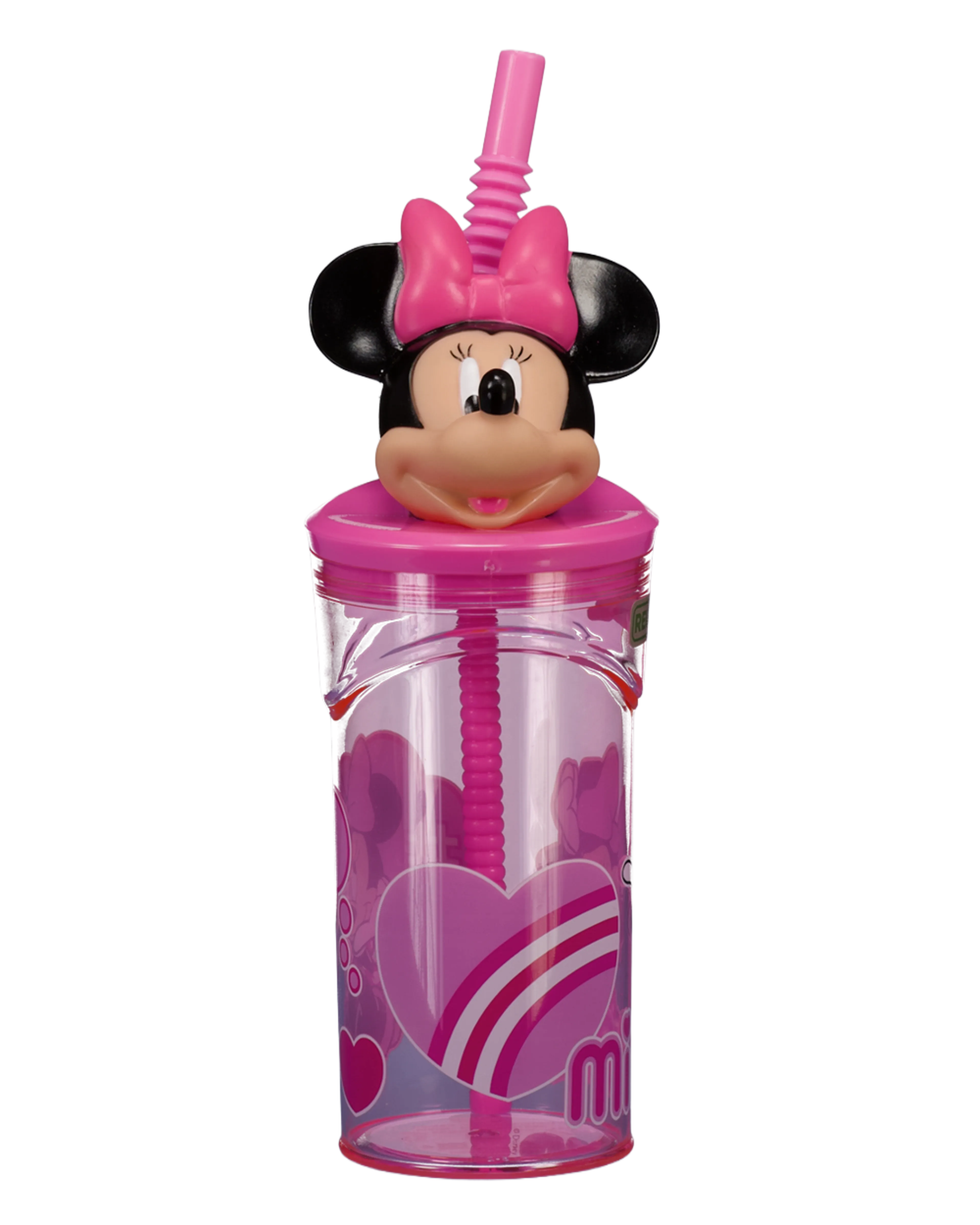 Drinkbeker met rietje - Rood