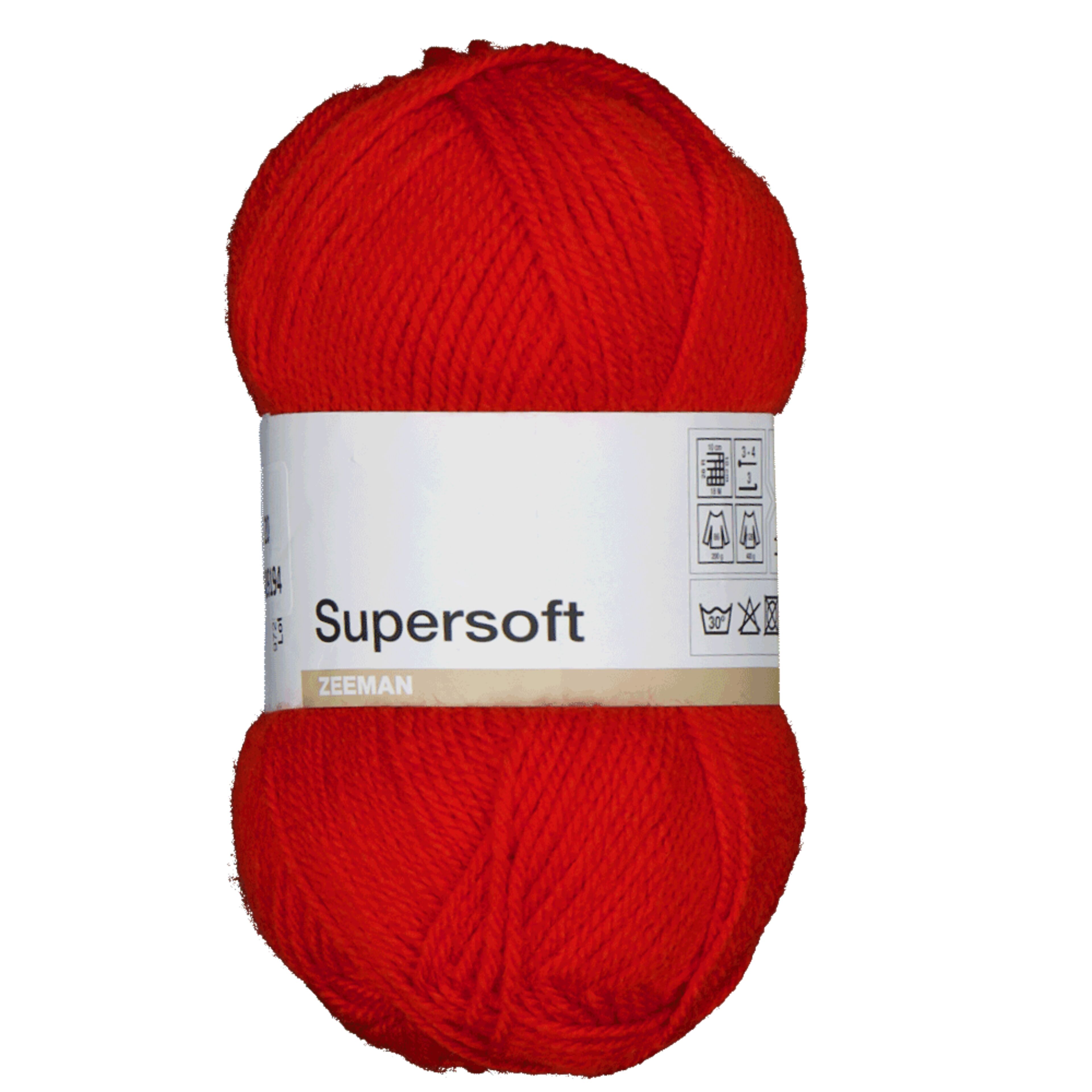 Super soft Hilo de punto Rojo