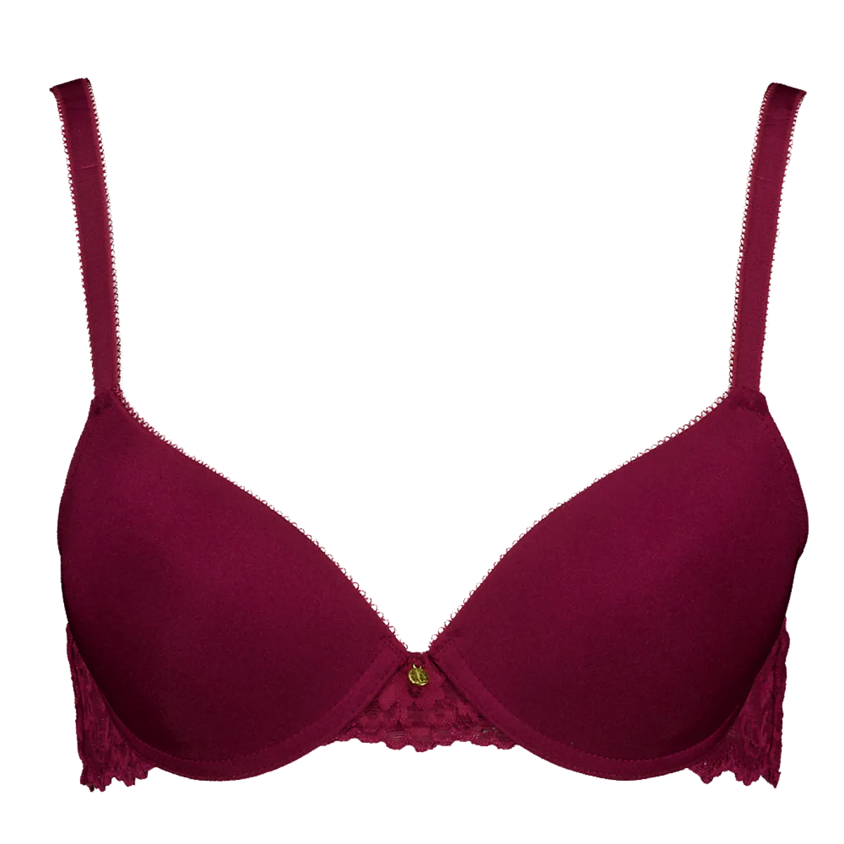 Low rise plunge Soutien-gorge padd� - Rouge