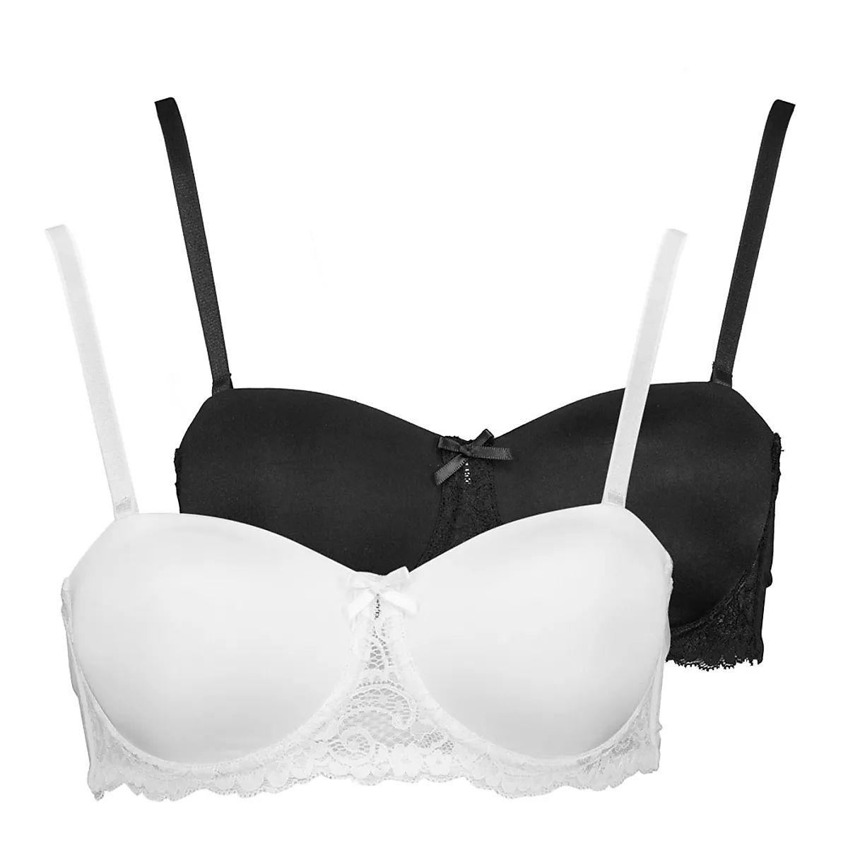 Balconette Soutien-gorge padd� - Noir