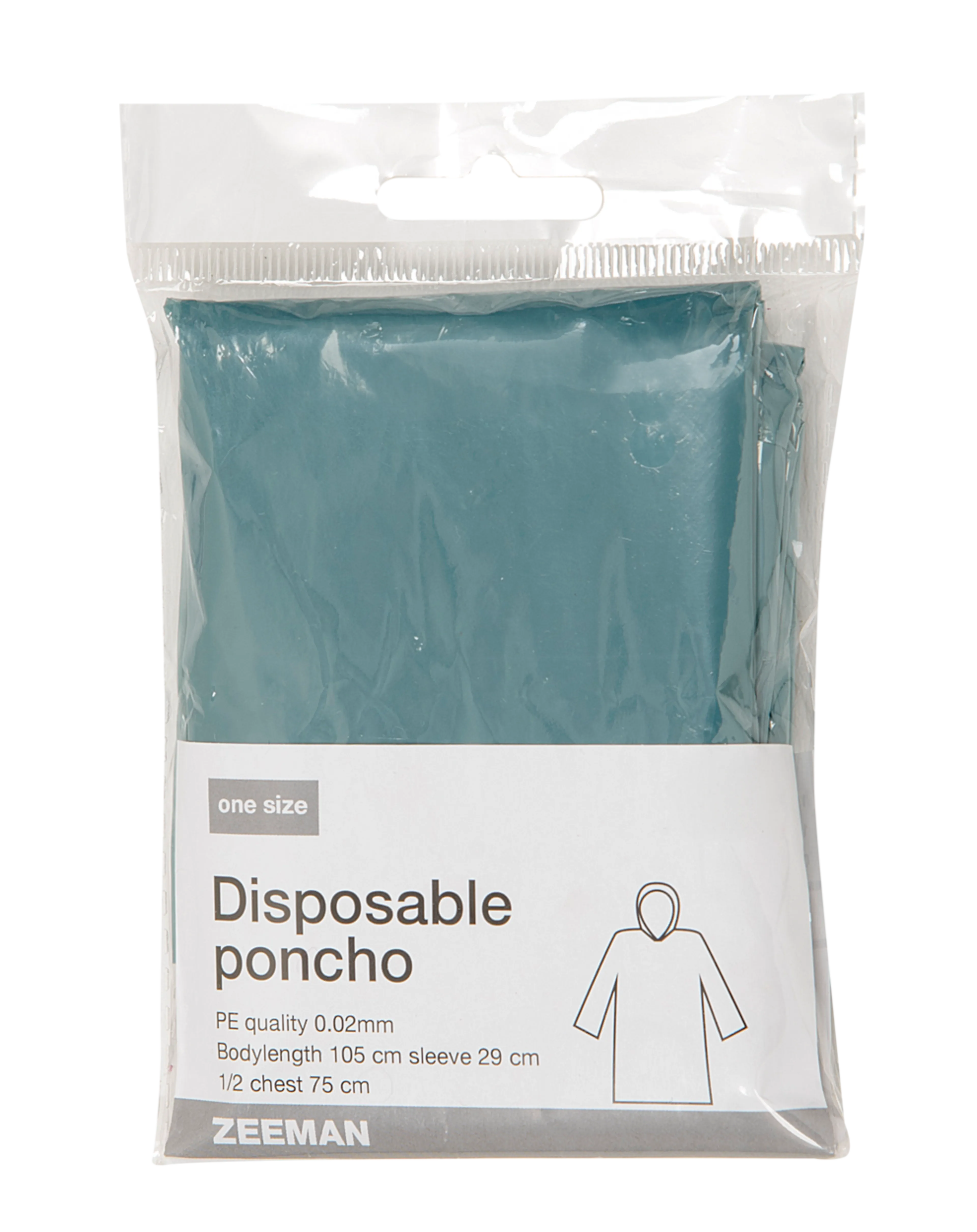 Poncho de pluie - Bleu