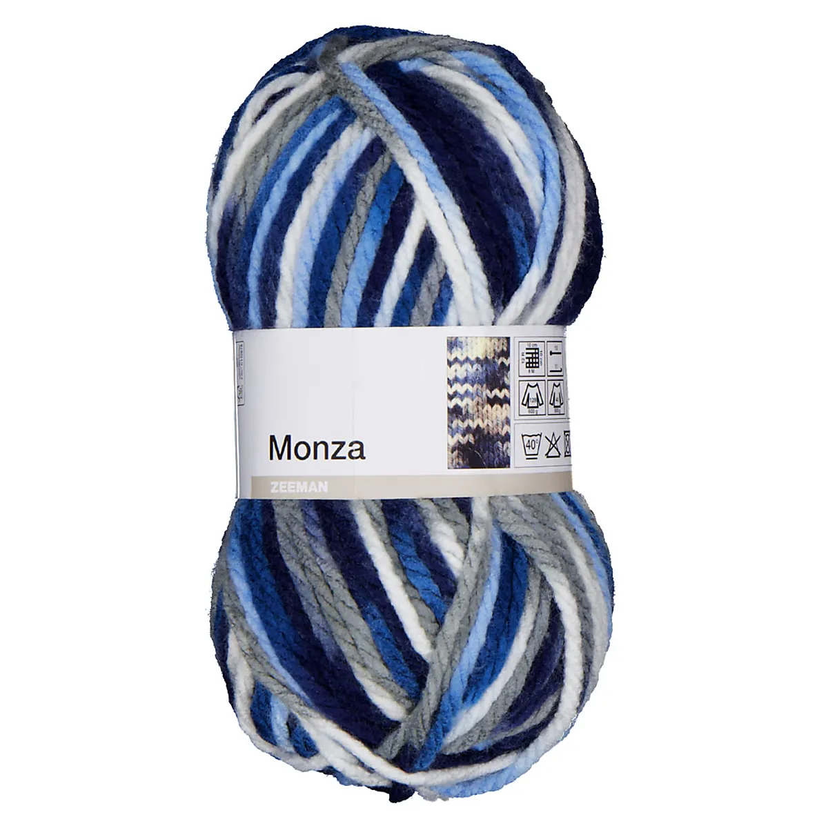 Monza Fil à tricoter - Bleu