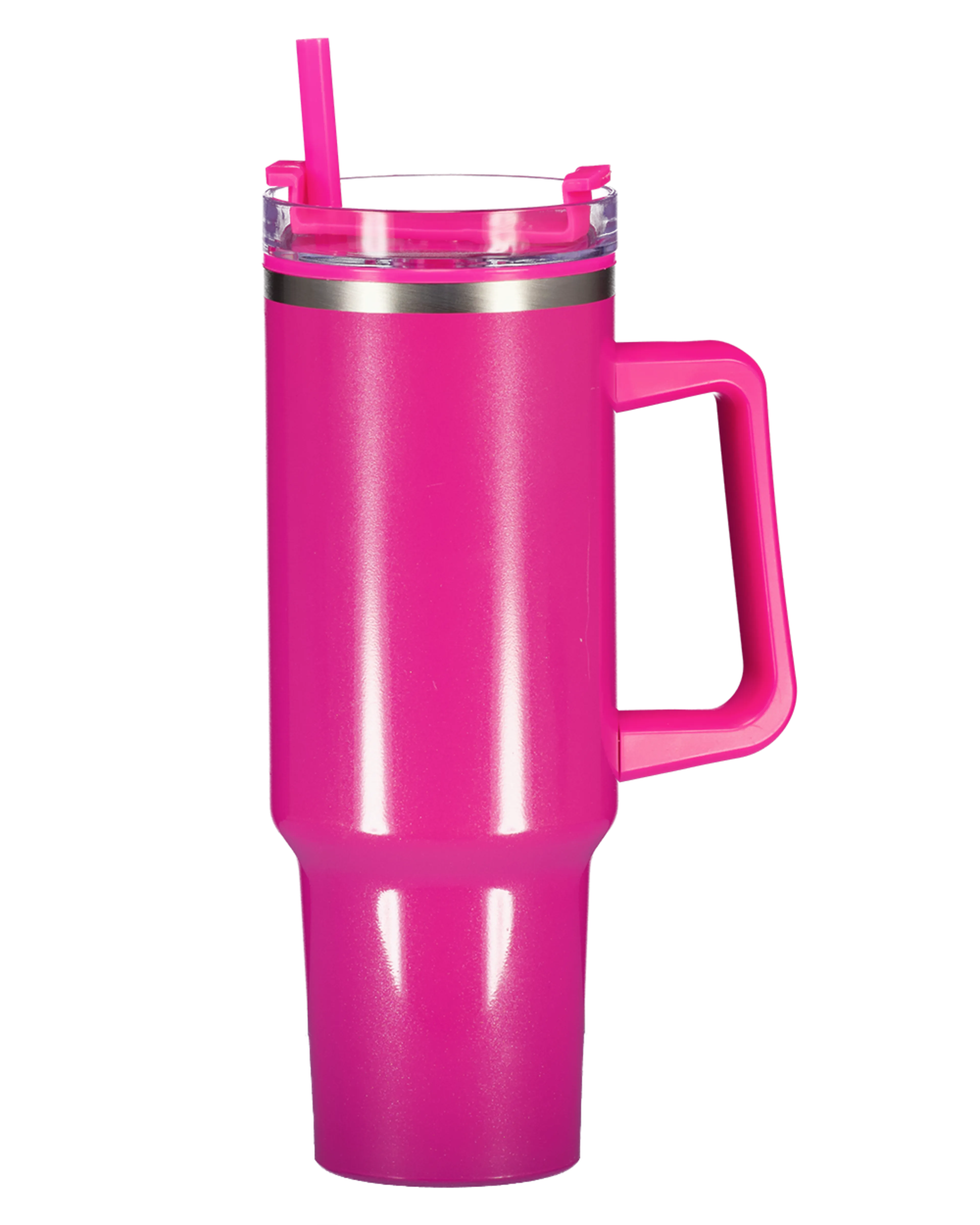 Gobelet avec paille - Rose