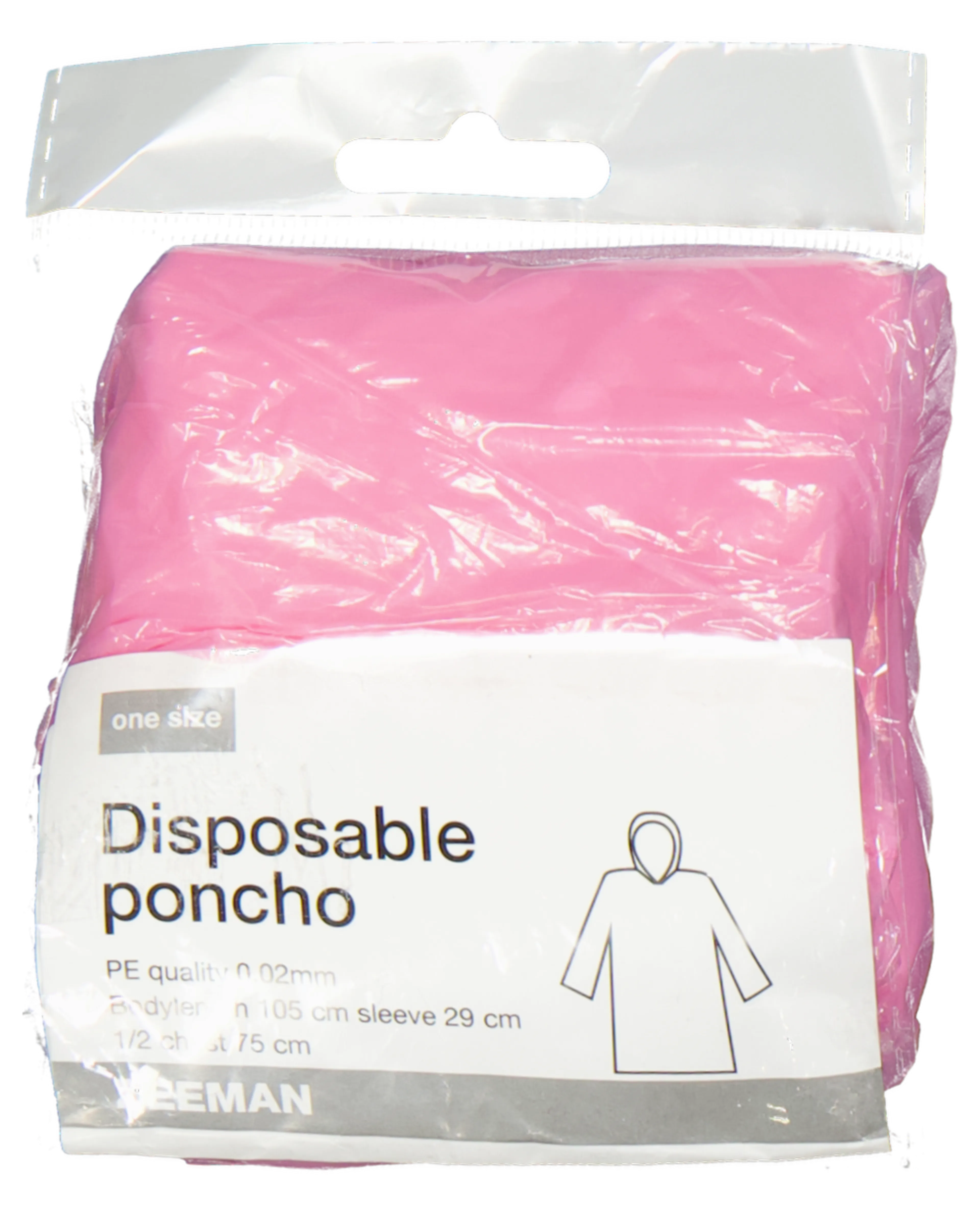 Regenponcho - Roze