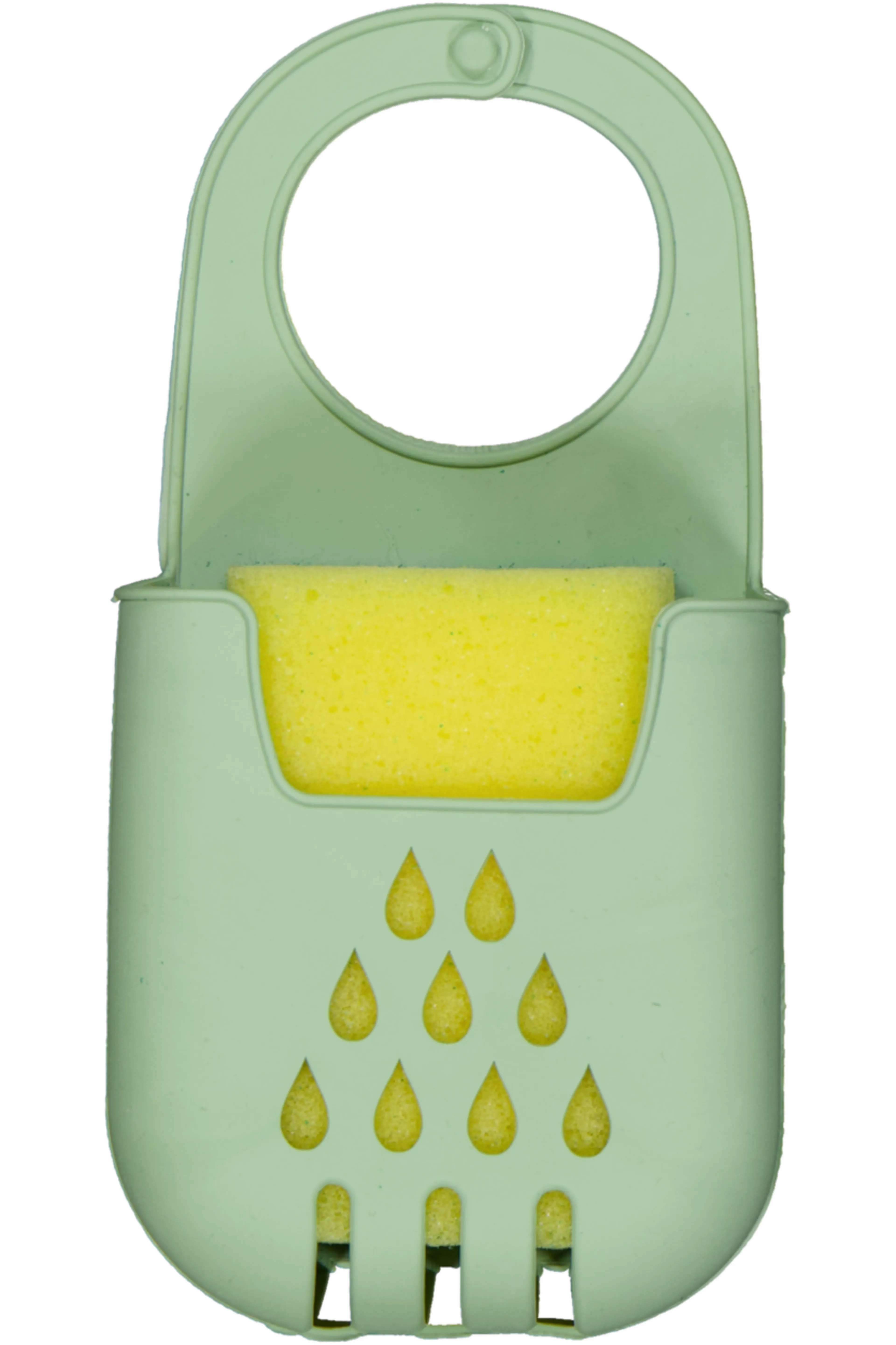 Porte-éponge avec éponge - Vert