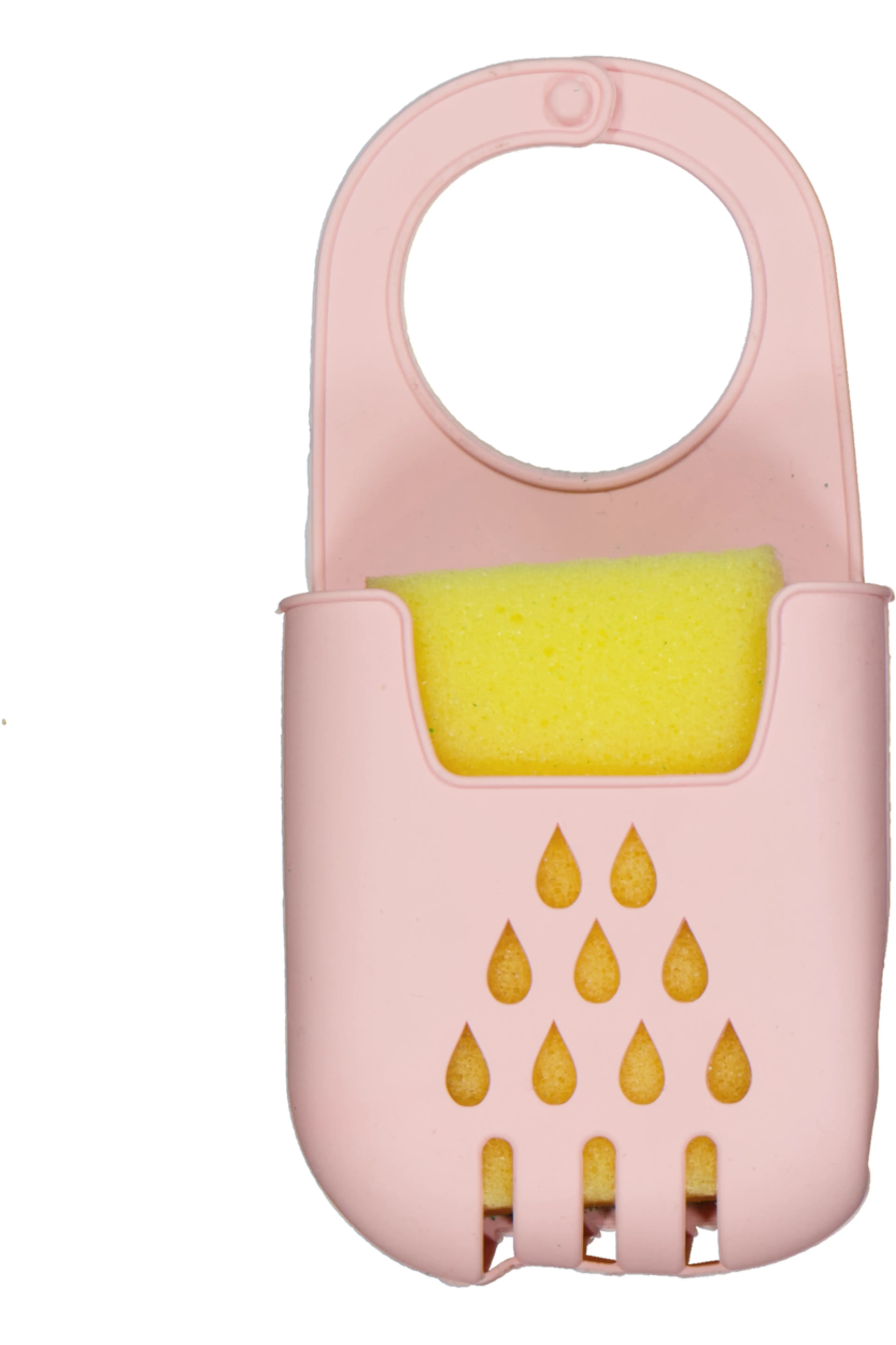 Porte-éponge avec éponge - Rose