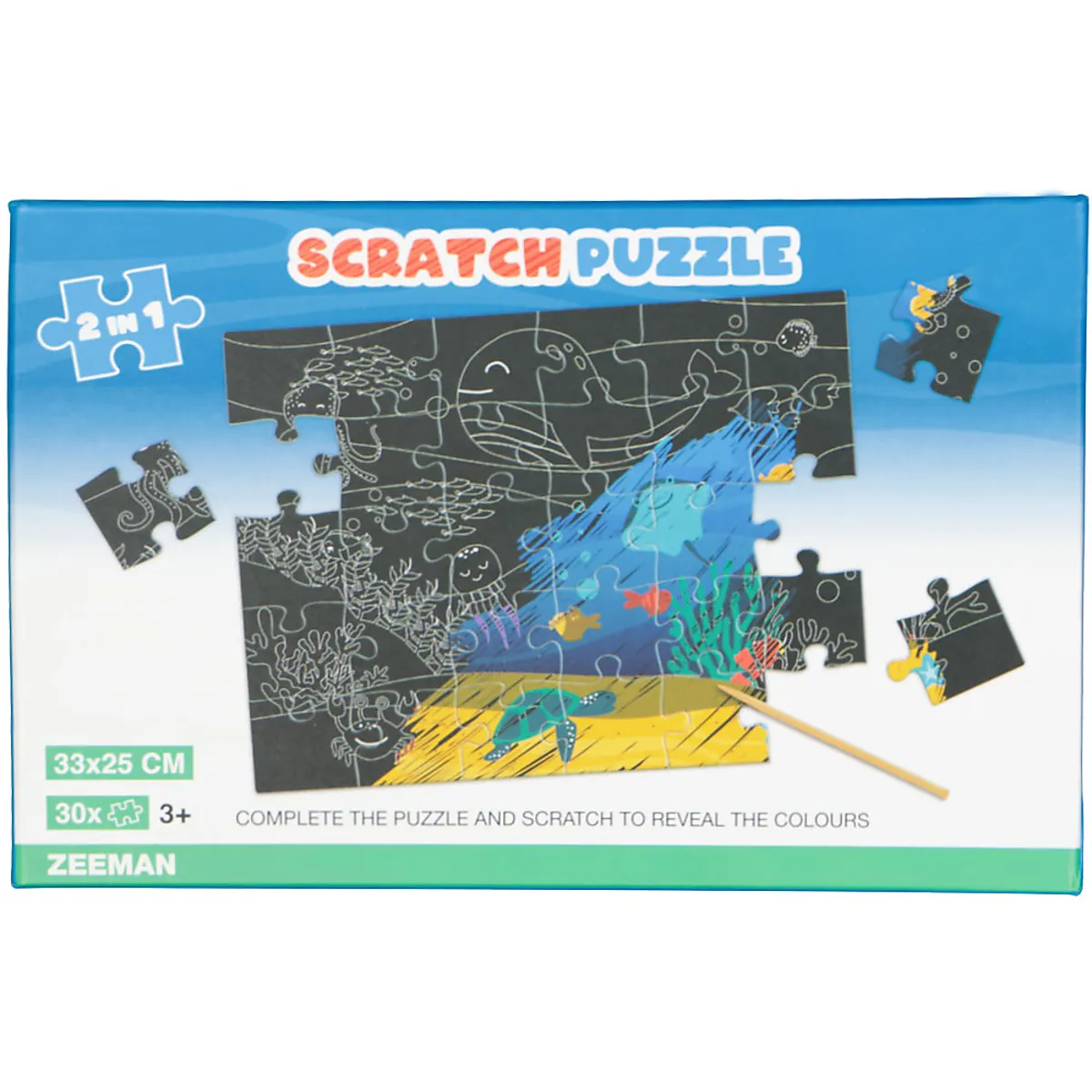 Puzzel 2-in-1 - Blauw