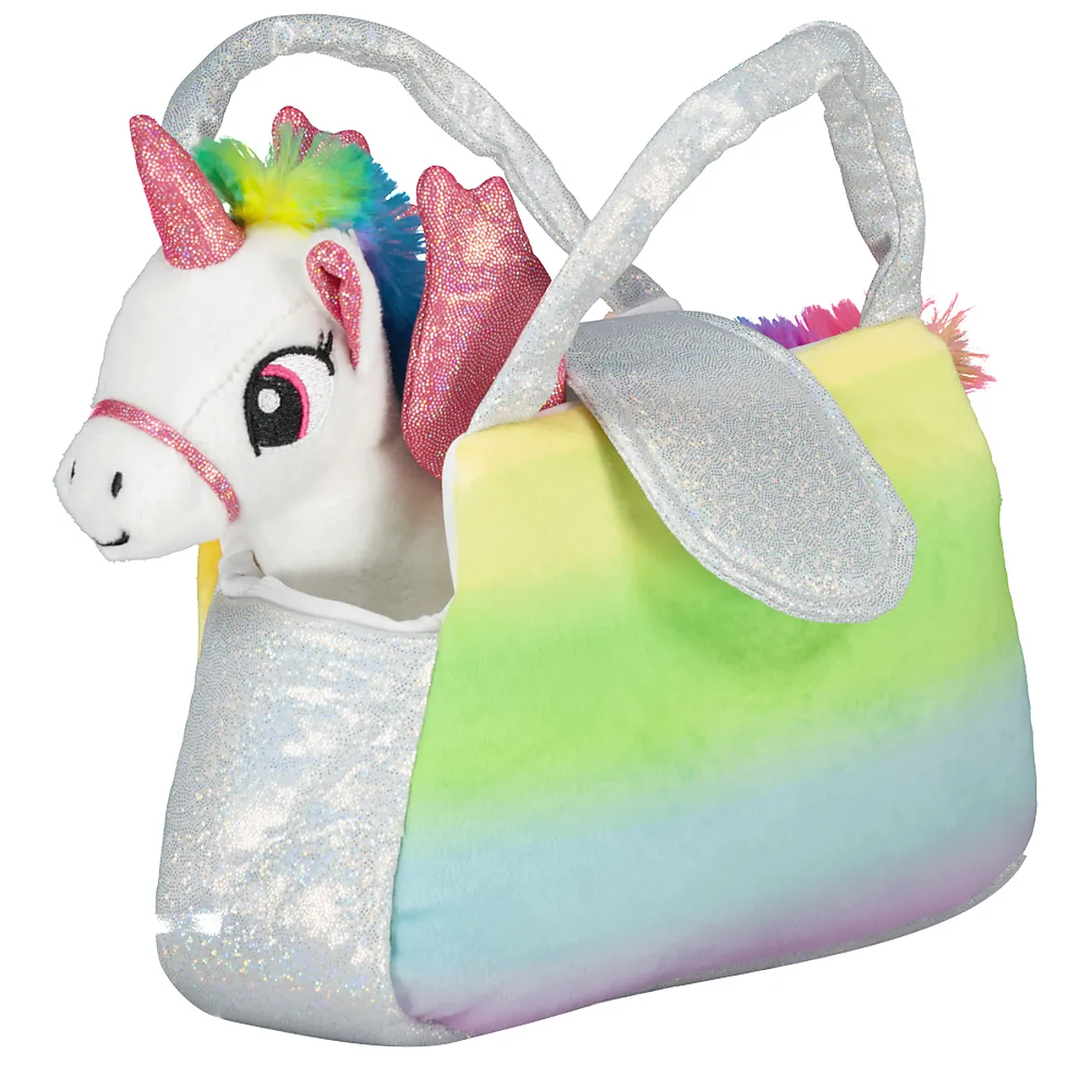 Handtasche mit Kuscheltier - Weiß