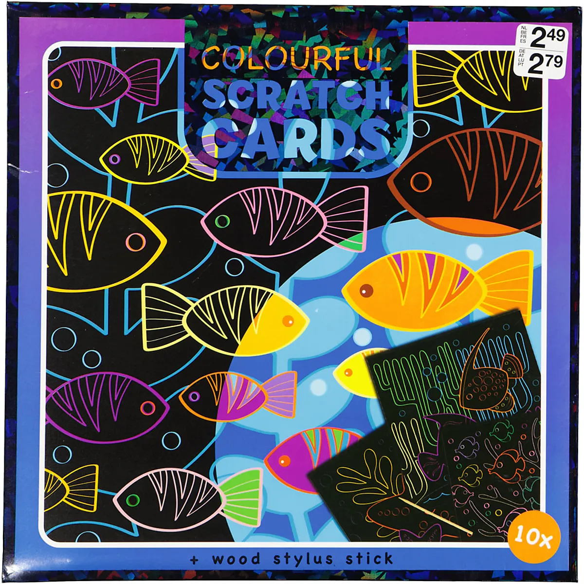 Magische kraskaart - Paars