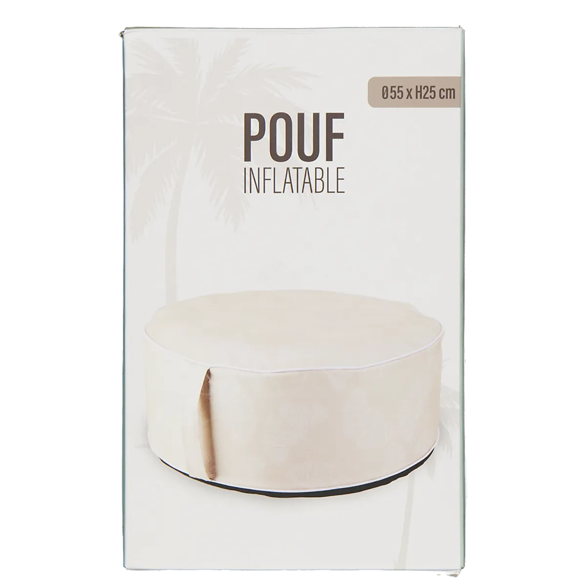 Aufblasbarer Hocker - Weiß