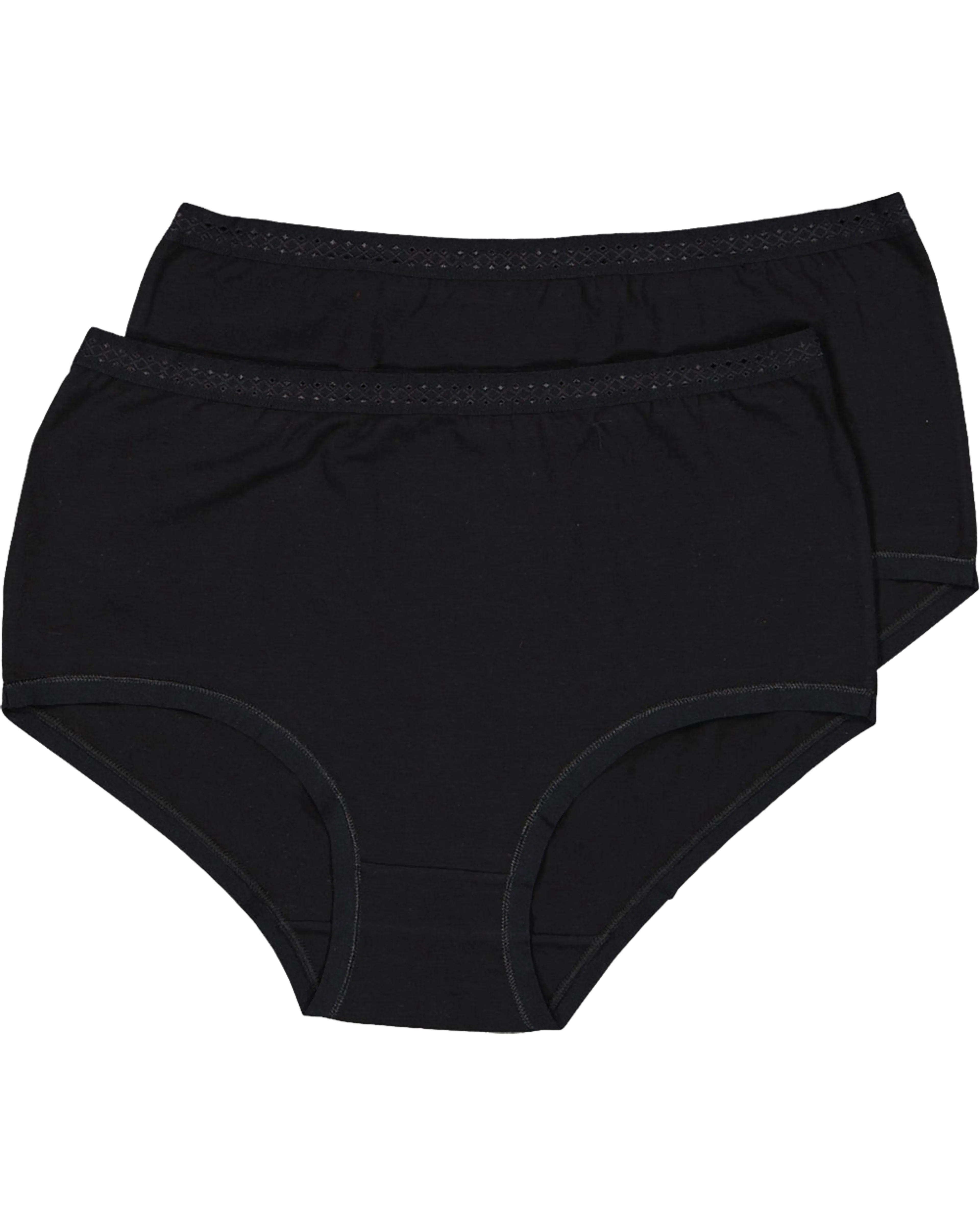 Braguitas de cintura alta - Negro