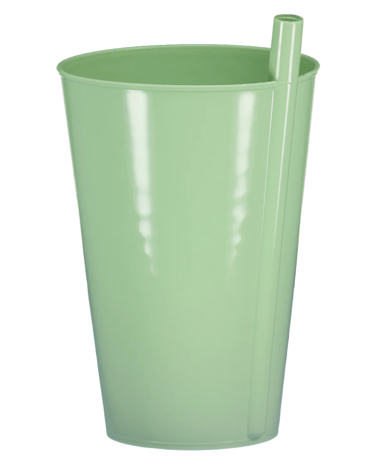 Beker met rietje - Groen