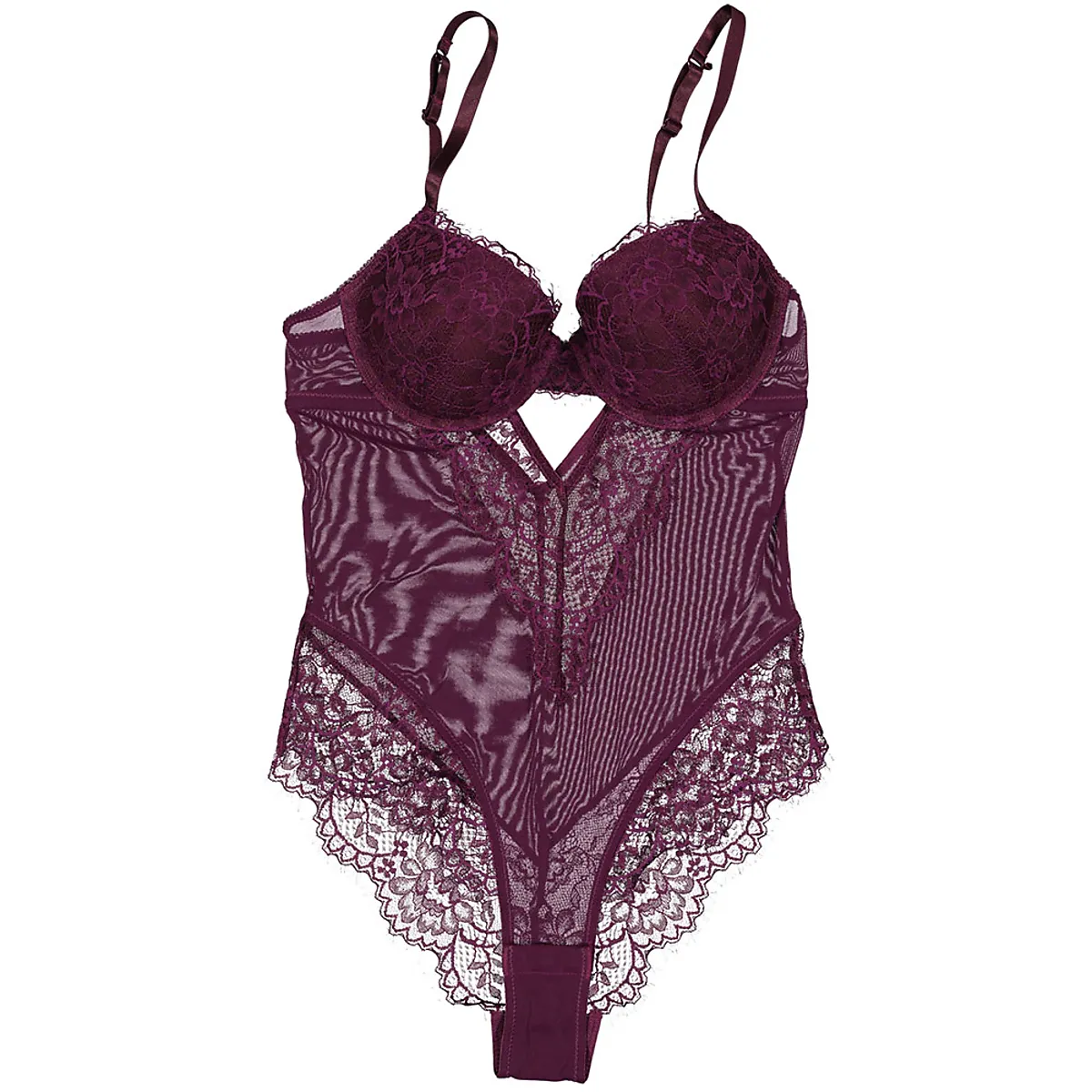 Babydoll met string - Paars