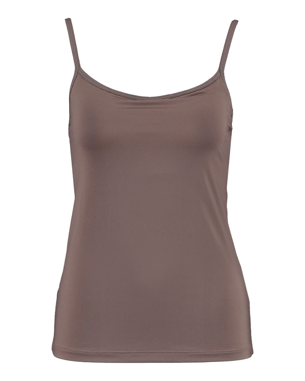Singlet met cup - Bruin