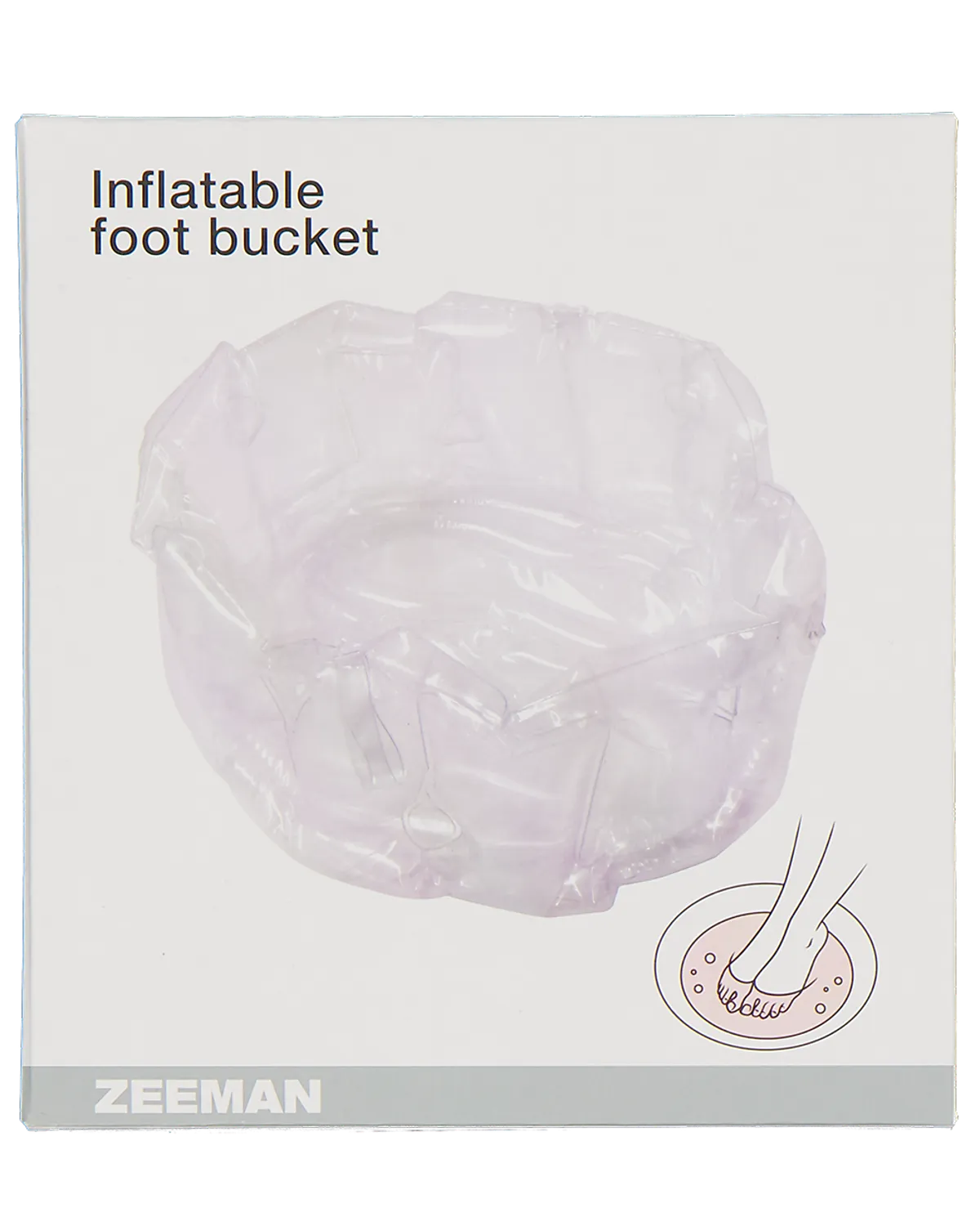 Aufblasbares Fu�bad - Weiß