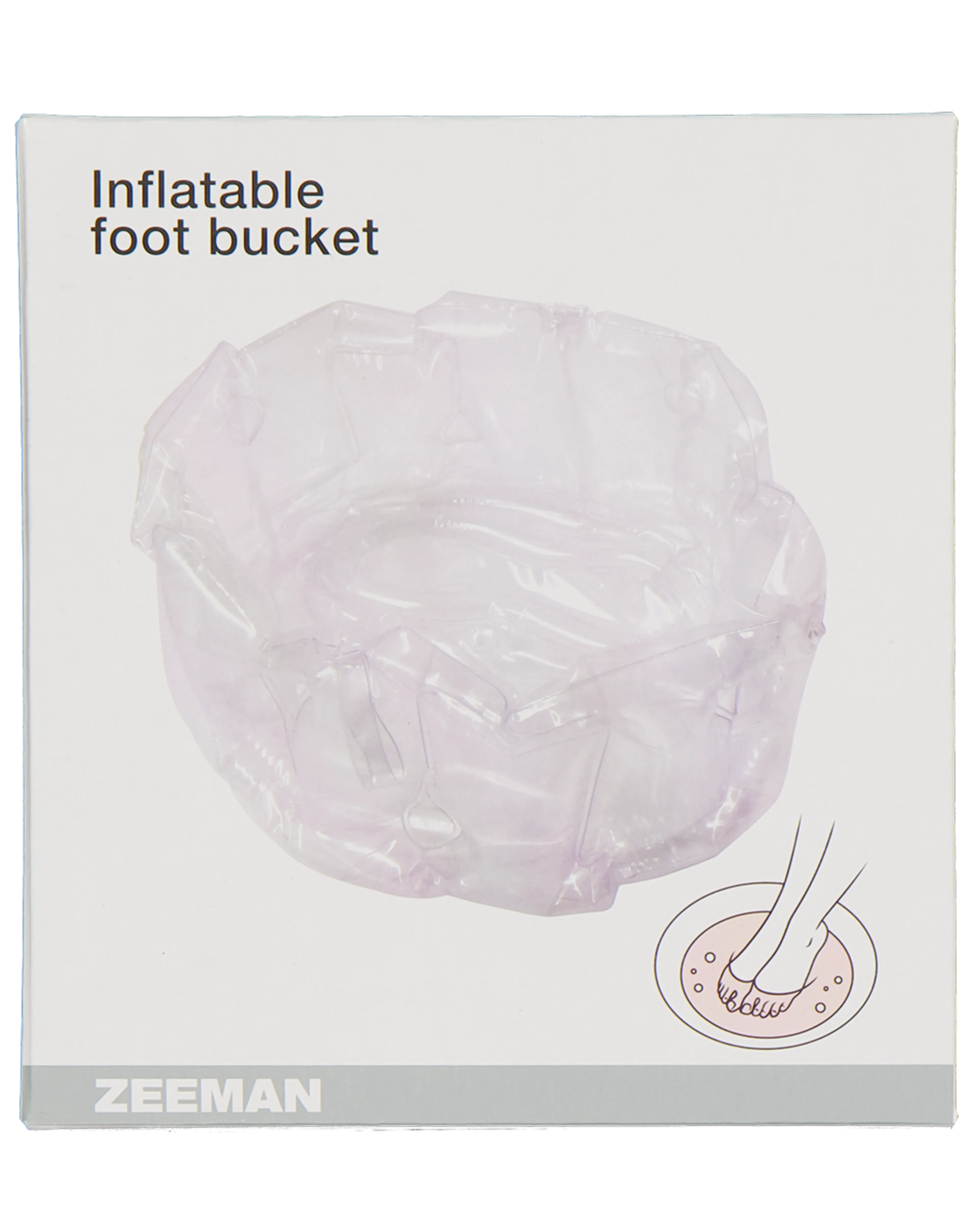Opblaasbaar voetenbad - Wit